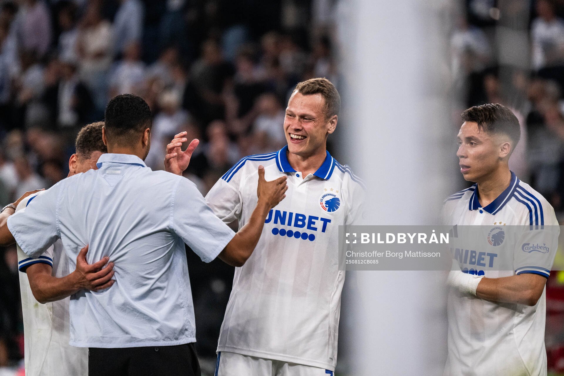 Viktor Claesson of FC Copenhagen celebrates with team mates