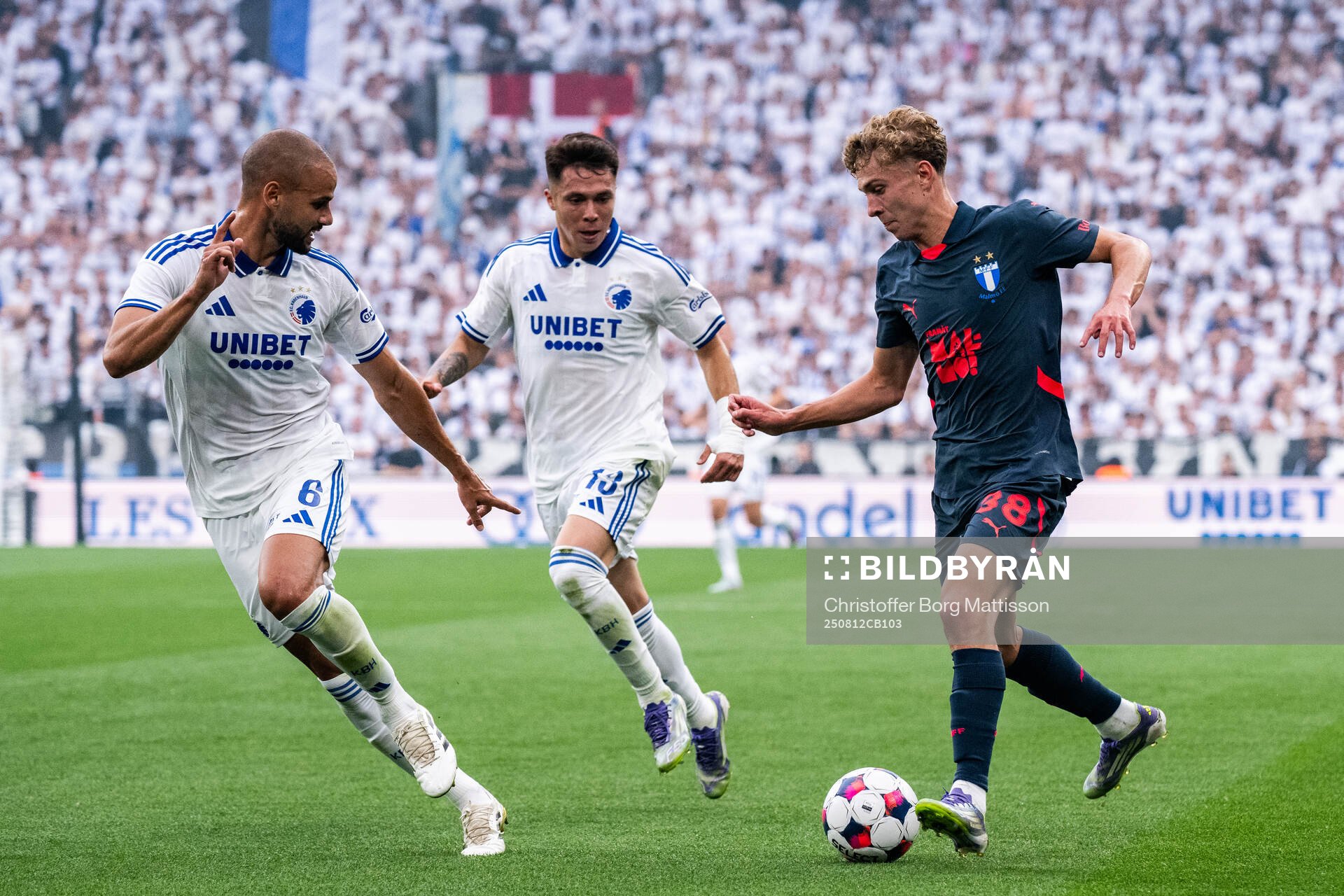 Pantelis Hatzidiakos and Rodrigo Huescas of FC Copenhagen