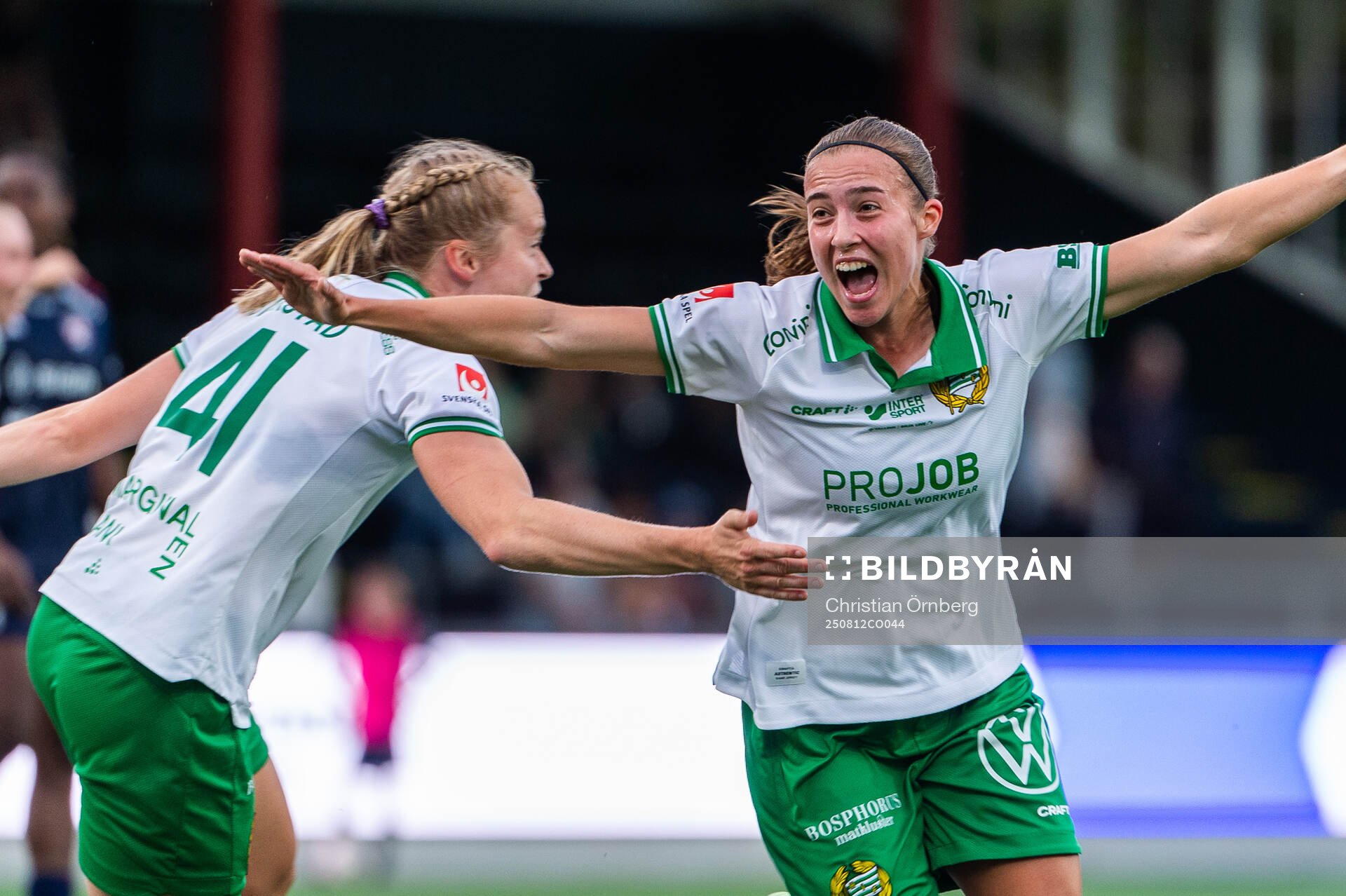 Hammarbys Vilma Emilia Koivisto jublar