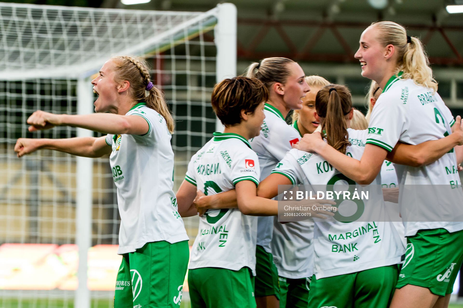Hammarbys Julie Blakstad jublar