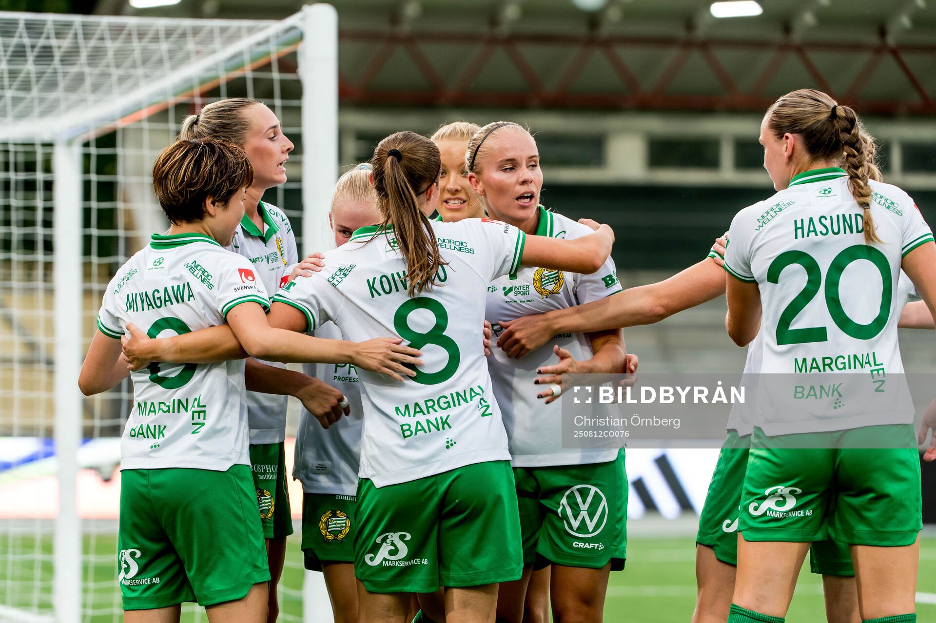 Hammarbys Vilma Emilia Koivisto jublar