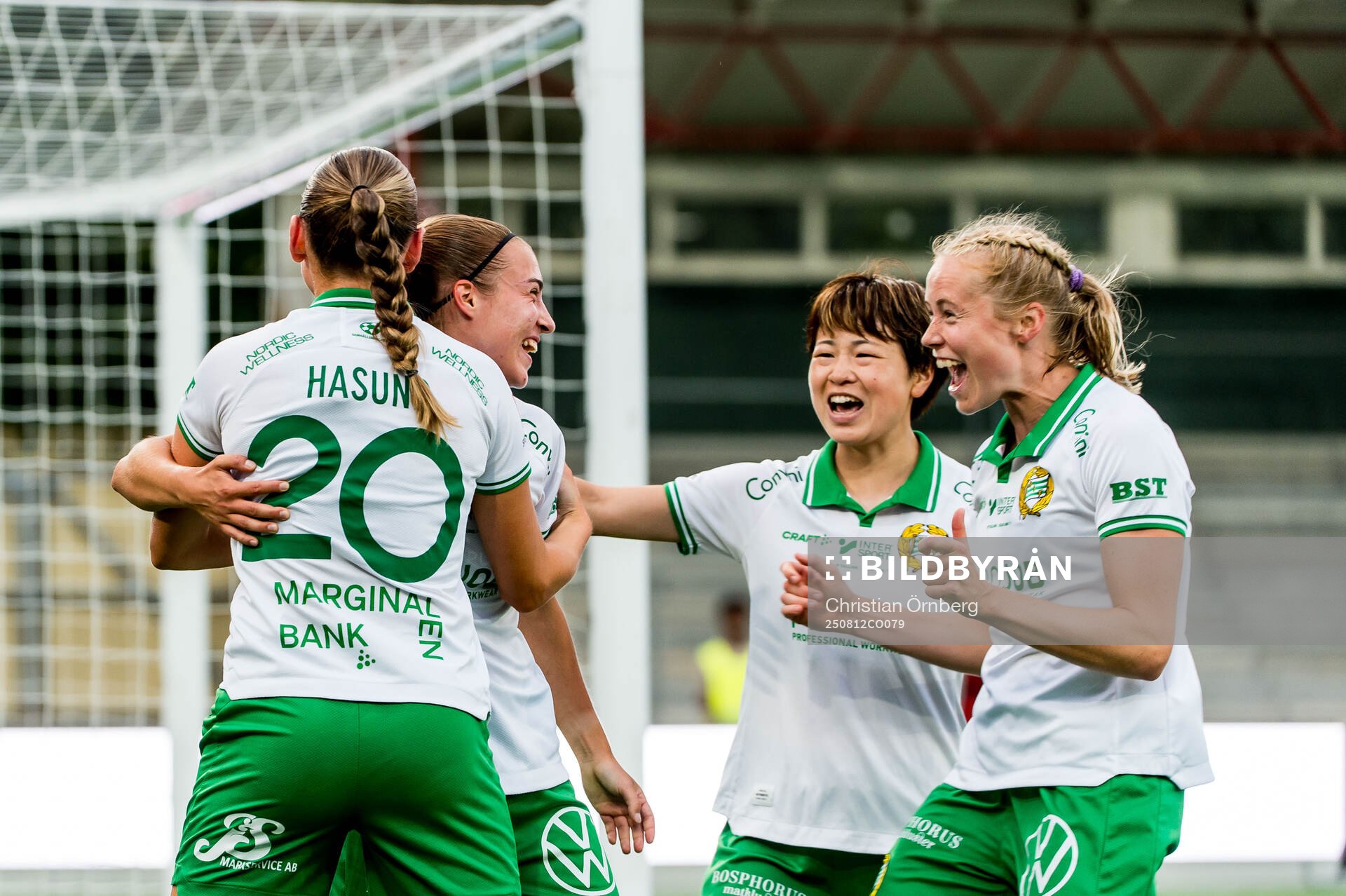 Hammarbys Vilma Emilia Koivisto jublar