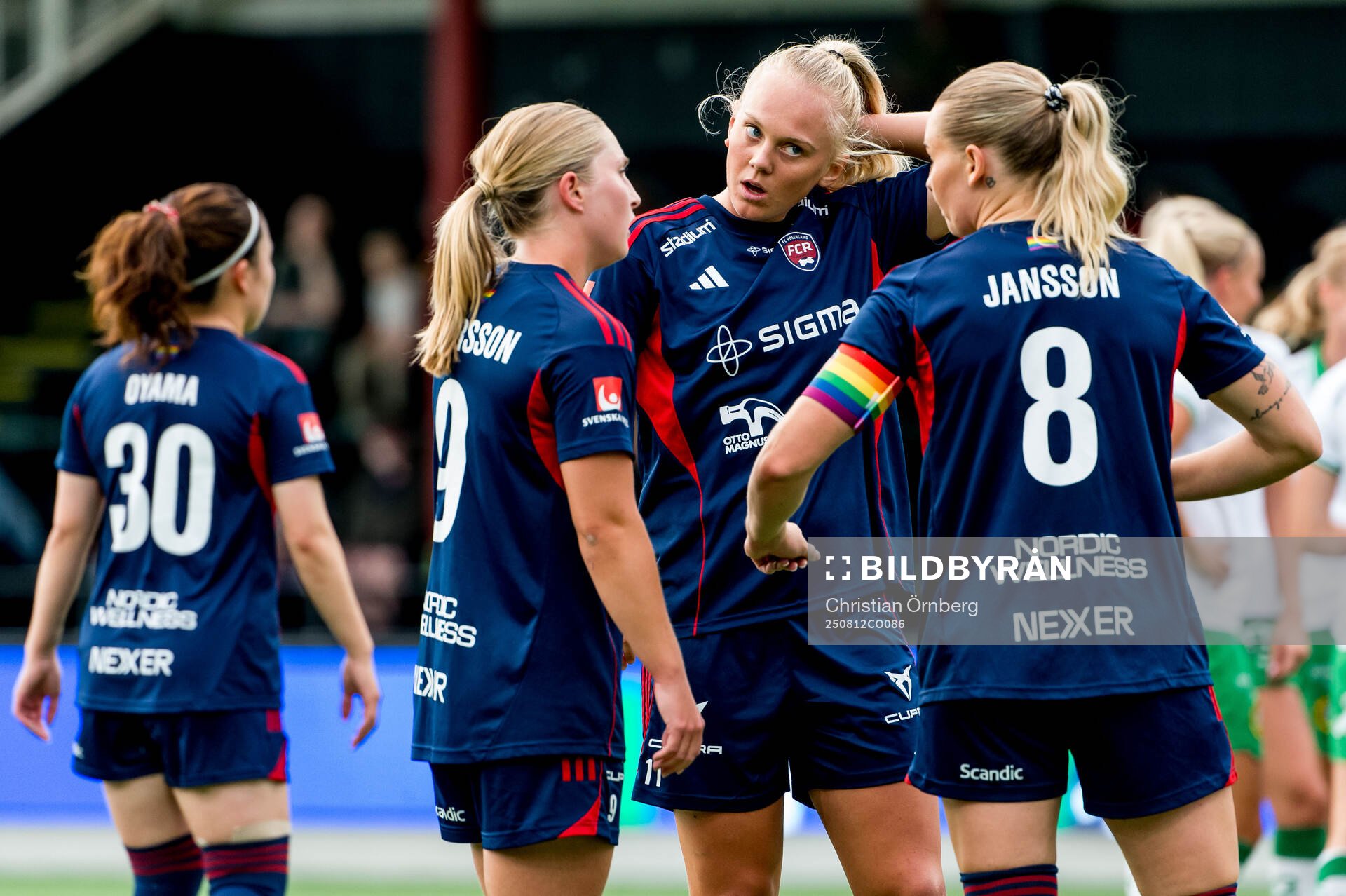 Rosengårds Hanna Andersson, Molly Johansson och Emma