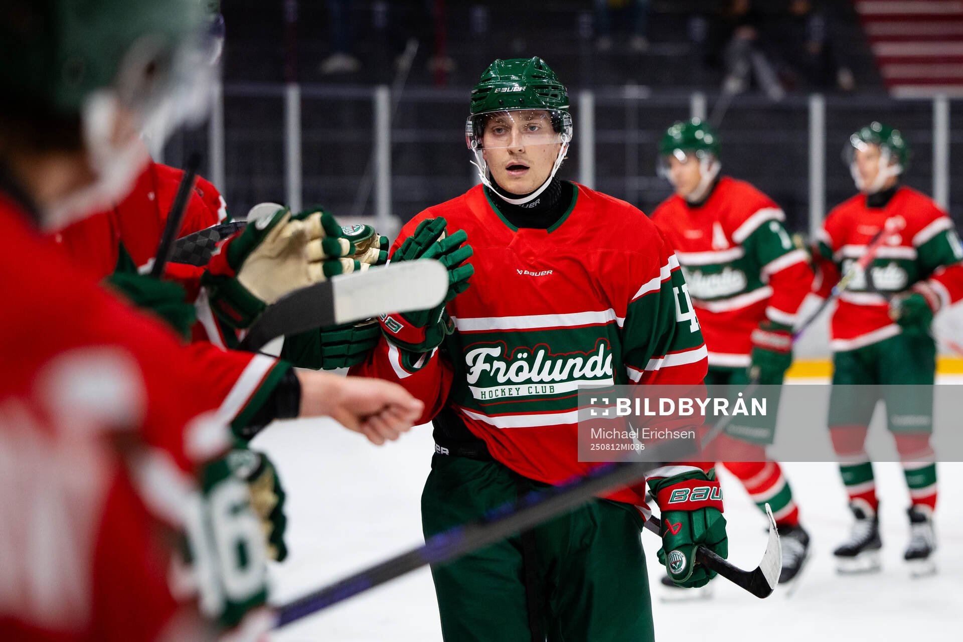 Frölundas Jacob Peterson jublar