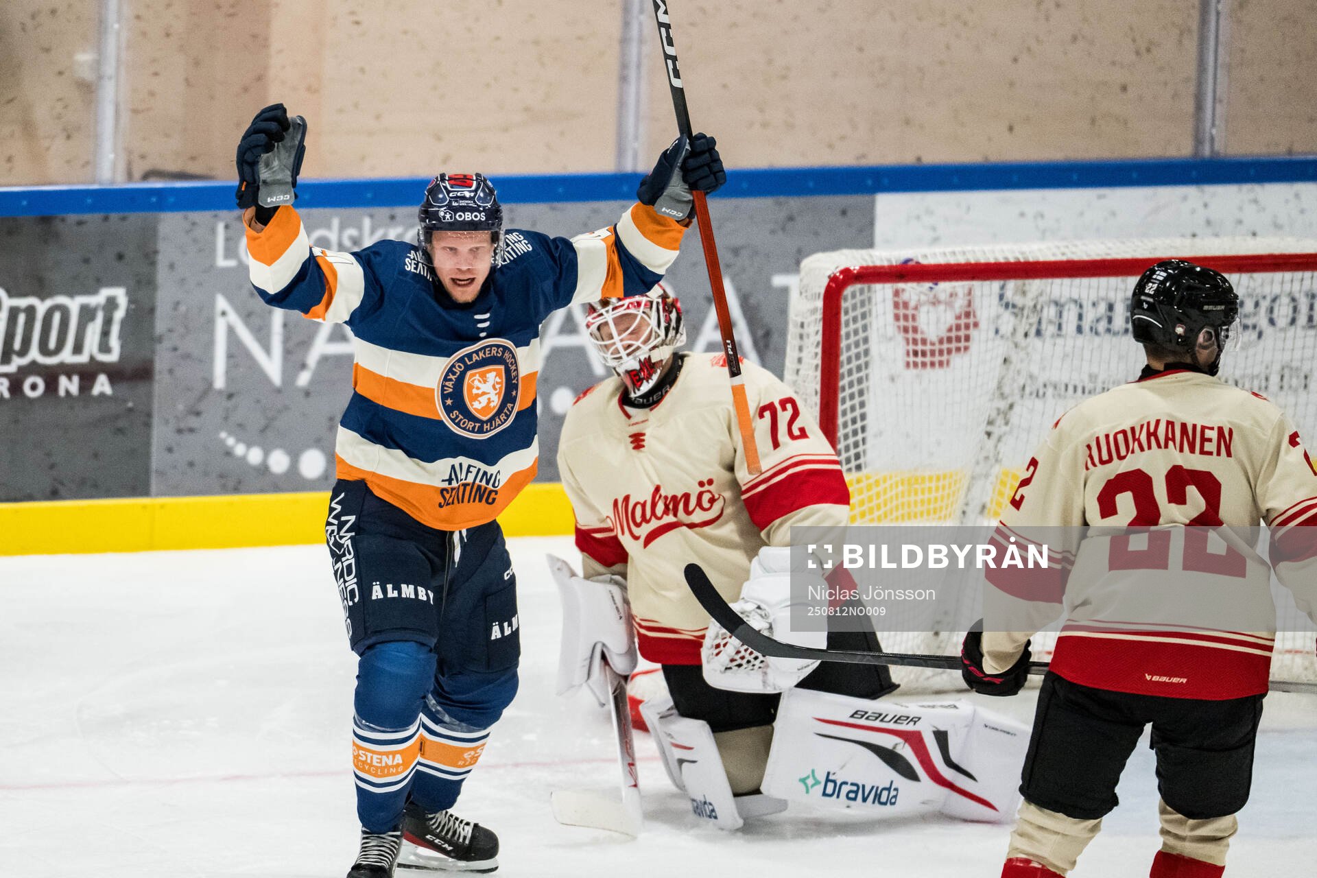 Växjös Ludvig Nilsson jublar