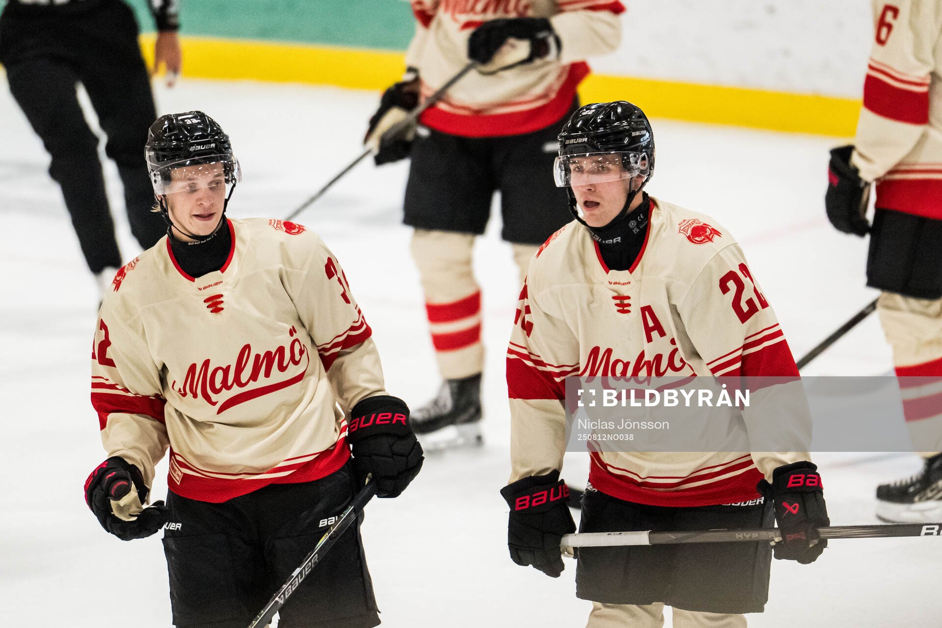 Malmö Redhawks Joona Ikonen och Janne Kuokkanen