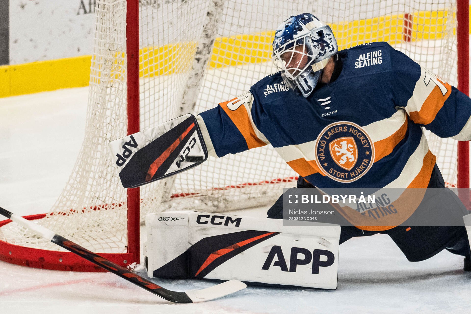 Växjös målvakt Adam Åhman