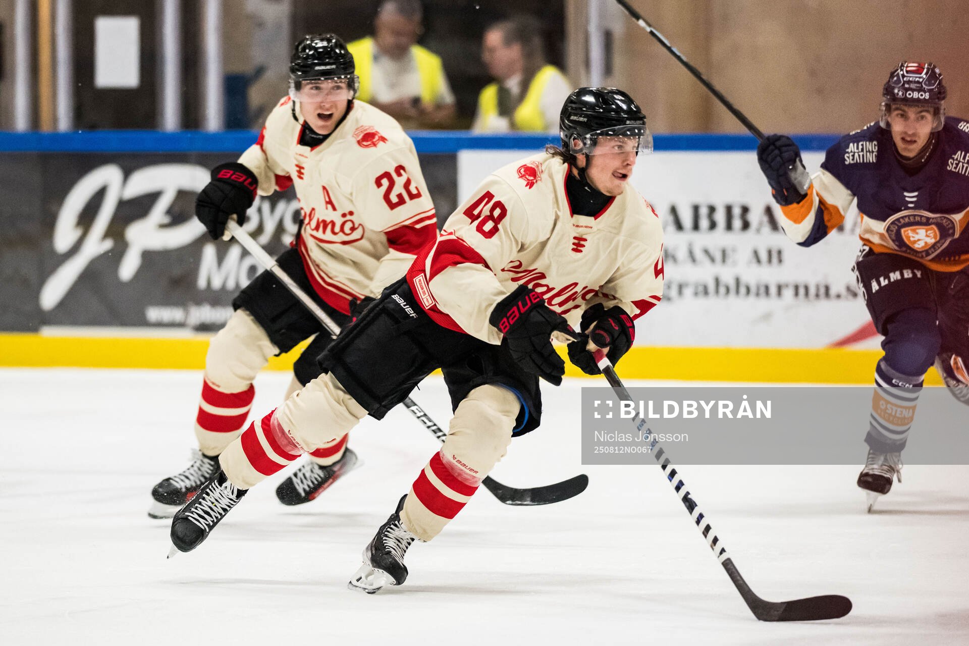 Malmö Redhawks Janne Kuokkanen och Lauri Pajuniemi