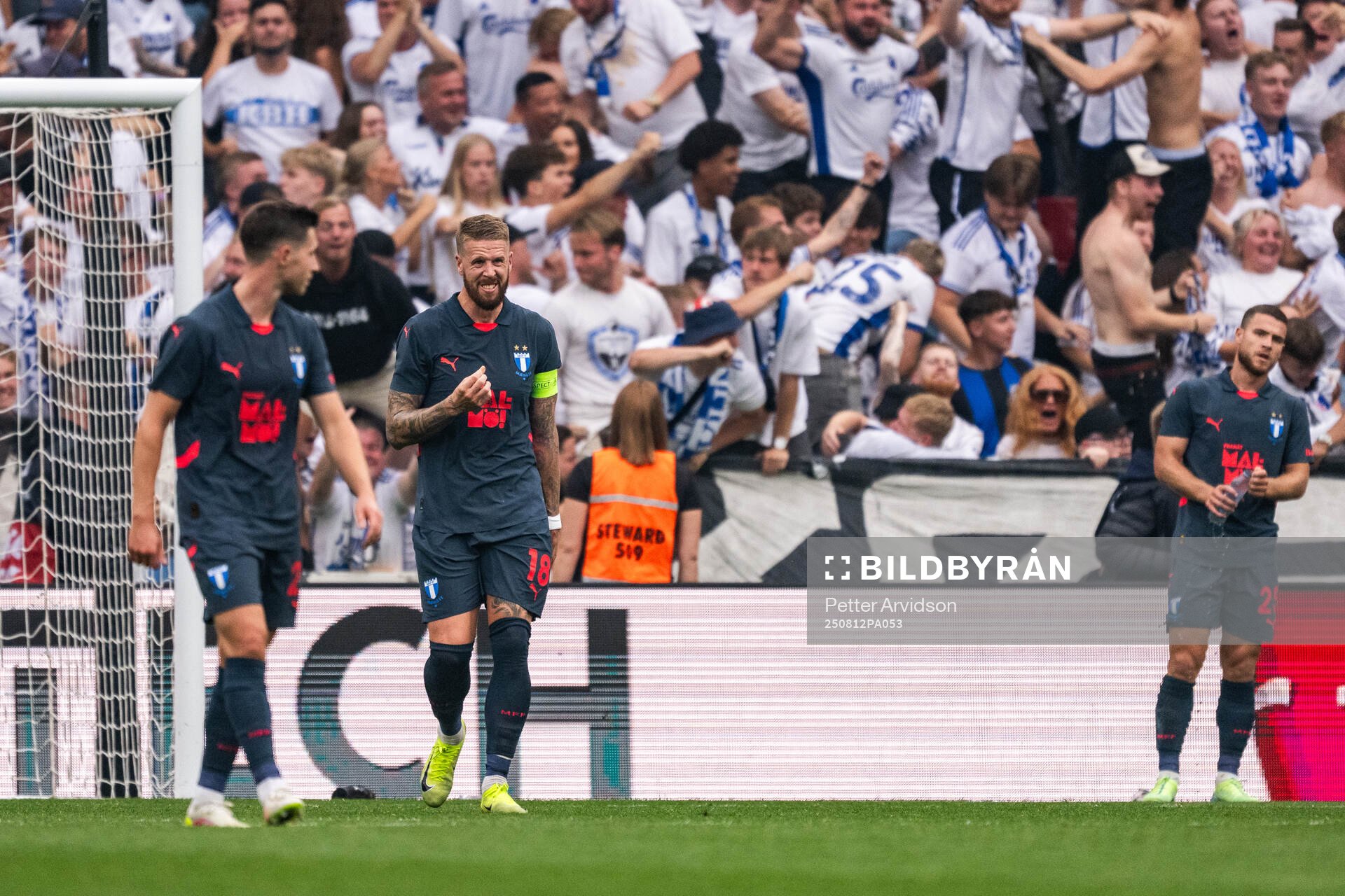 Pontus Jansson of Malmö FF looks dejected