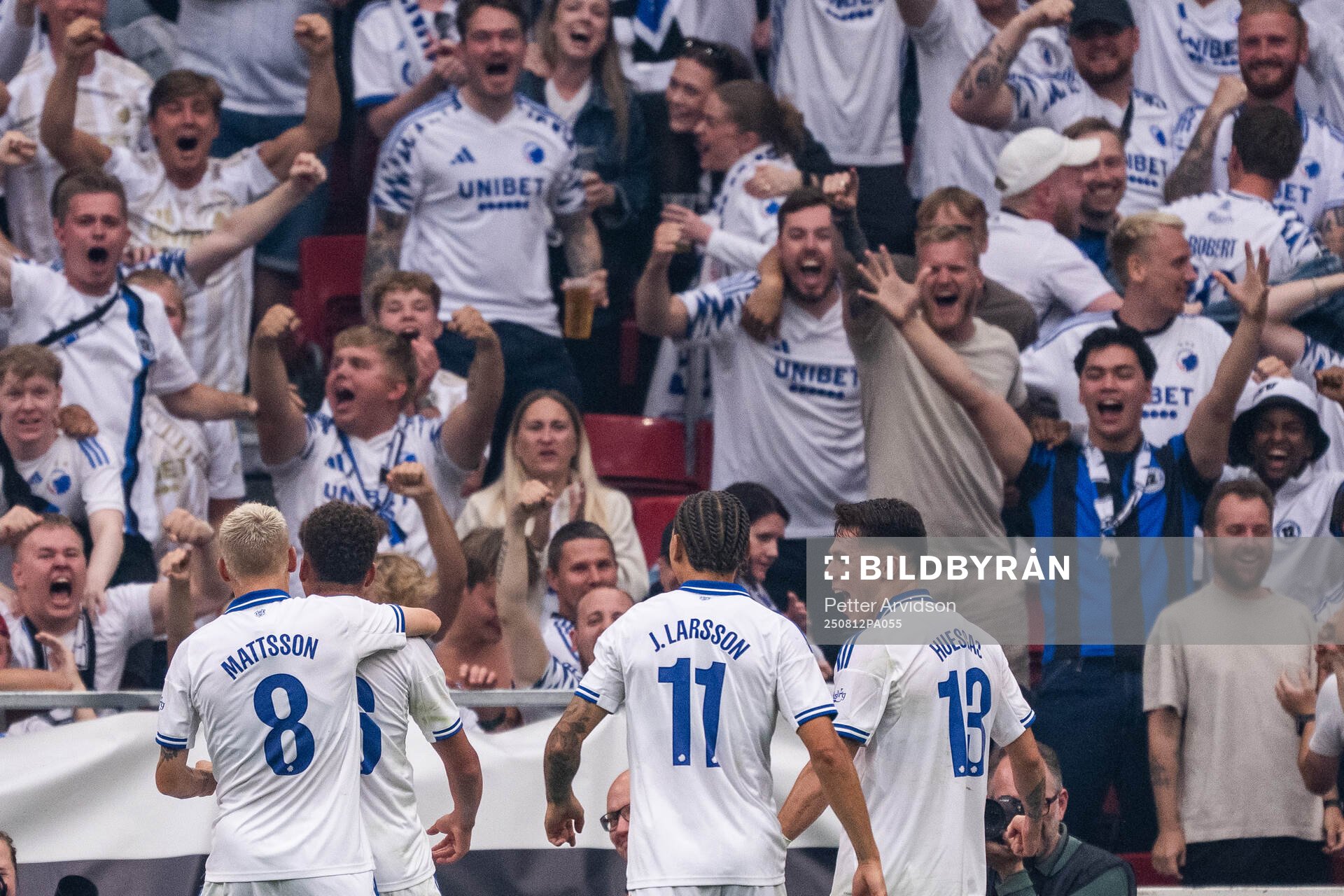 Magnus Mattsson and Robert of FC Copenhagen celebrate