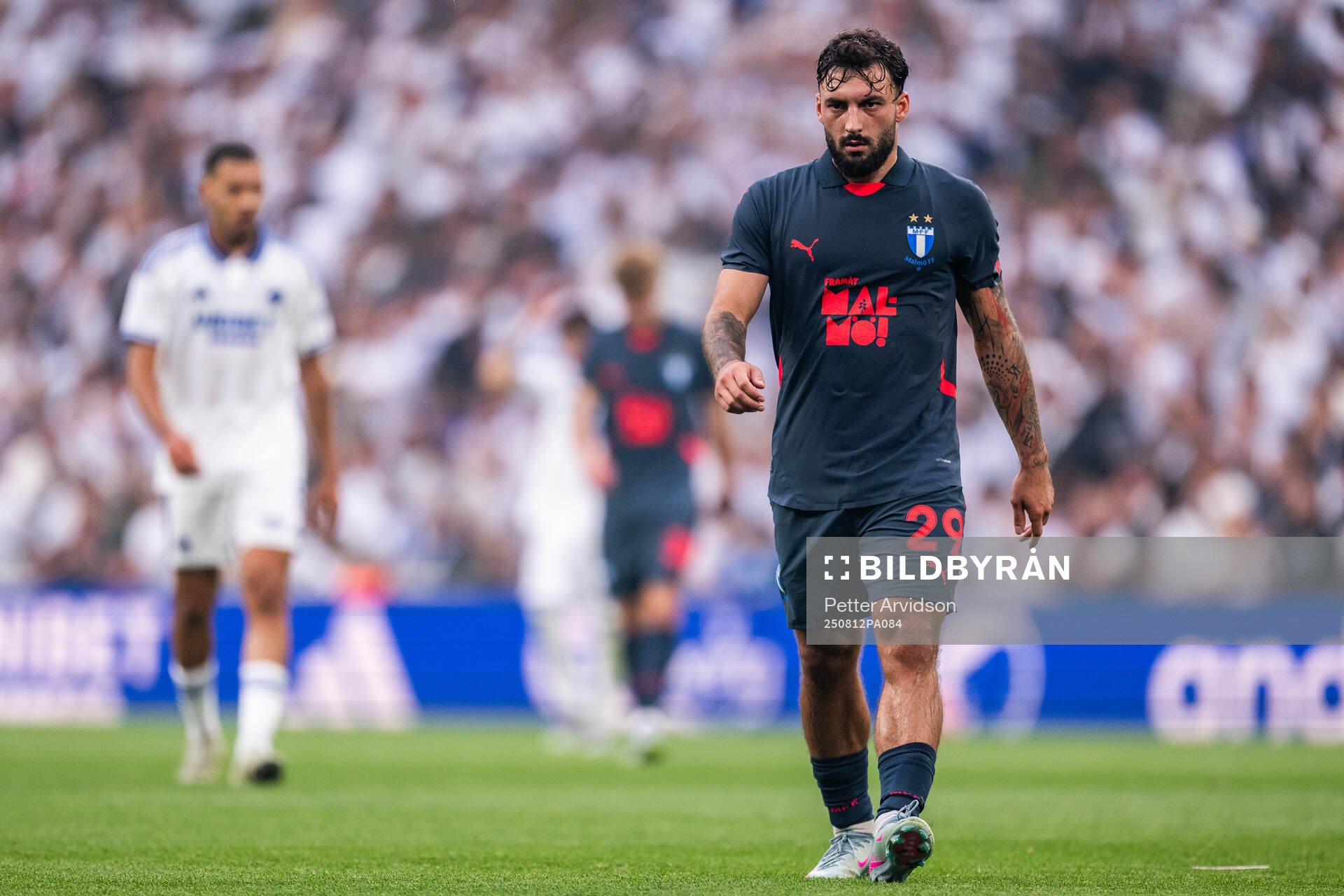 Sead Haksabanovic of Malmö FF looks dejected