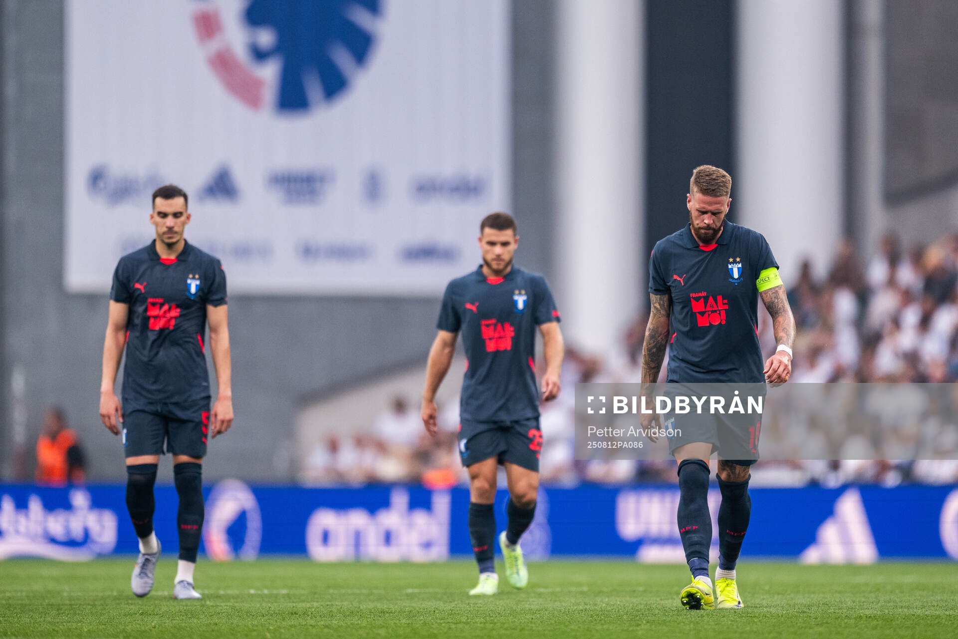 Pontus Jansson of Malmö FF looks dejected