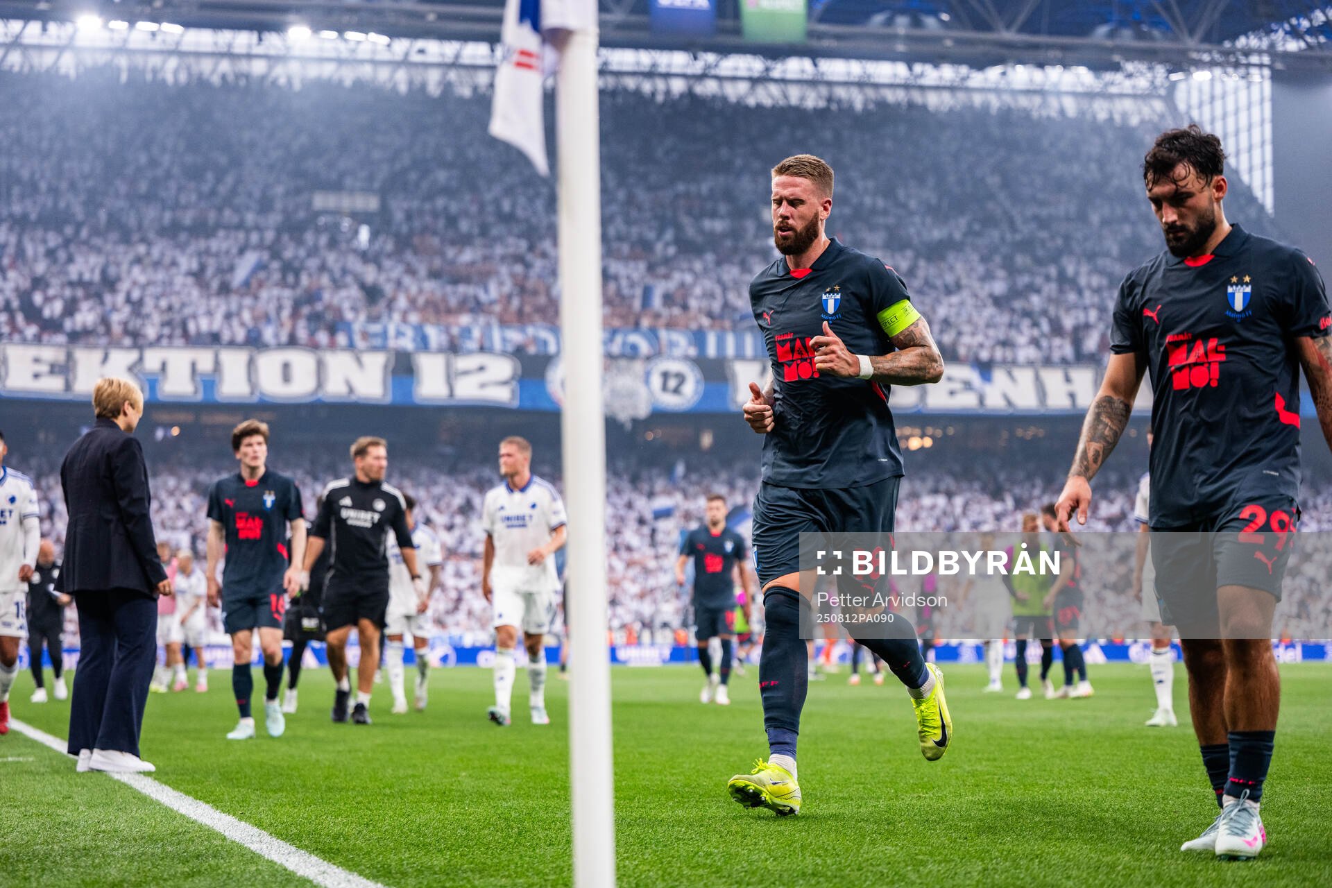 Pontus Jansson of Malmö FF looks dejected