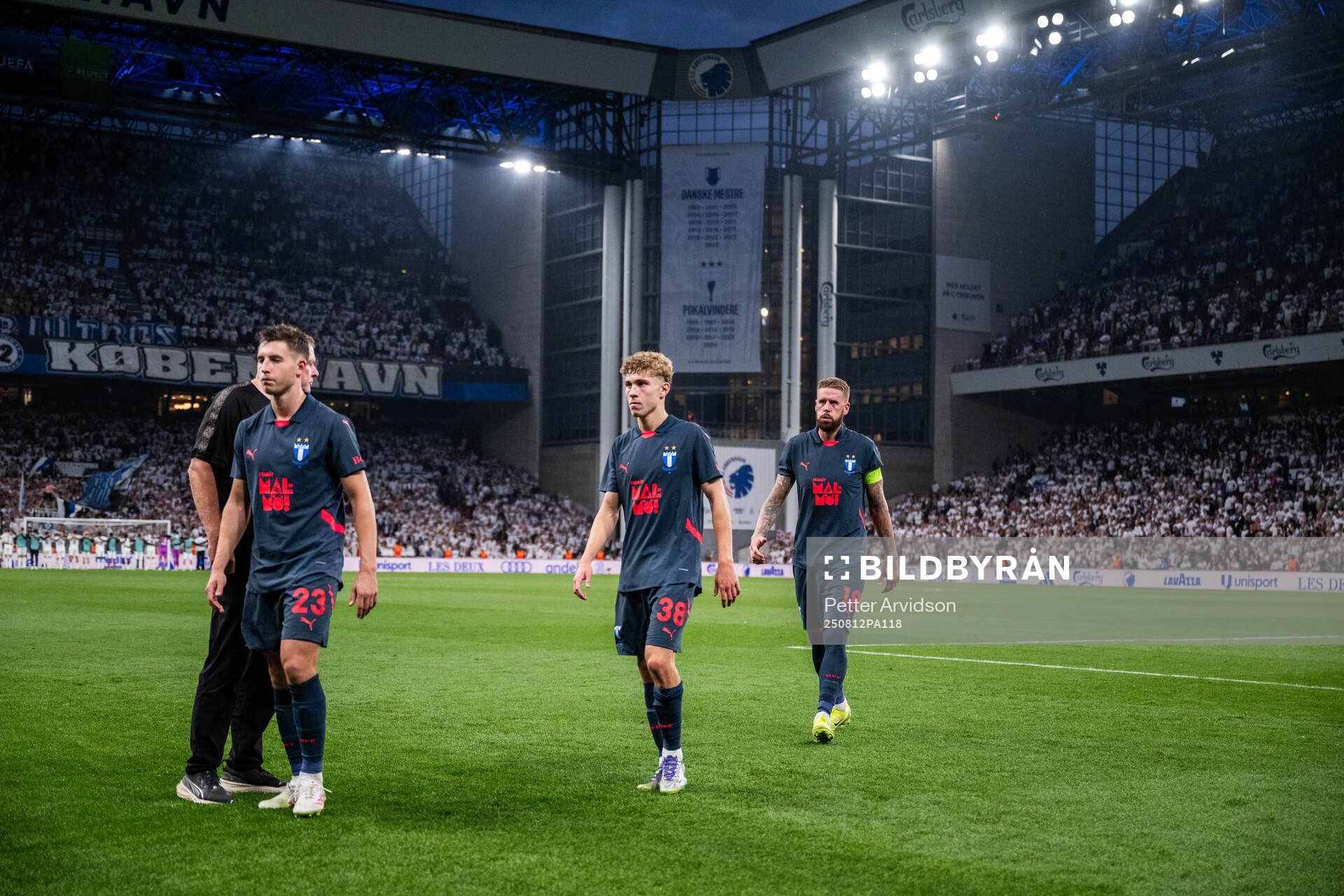 Lasse Berg Johnsen, Hugo Bolin and Pontus Jansson of Malmö