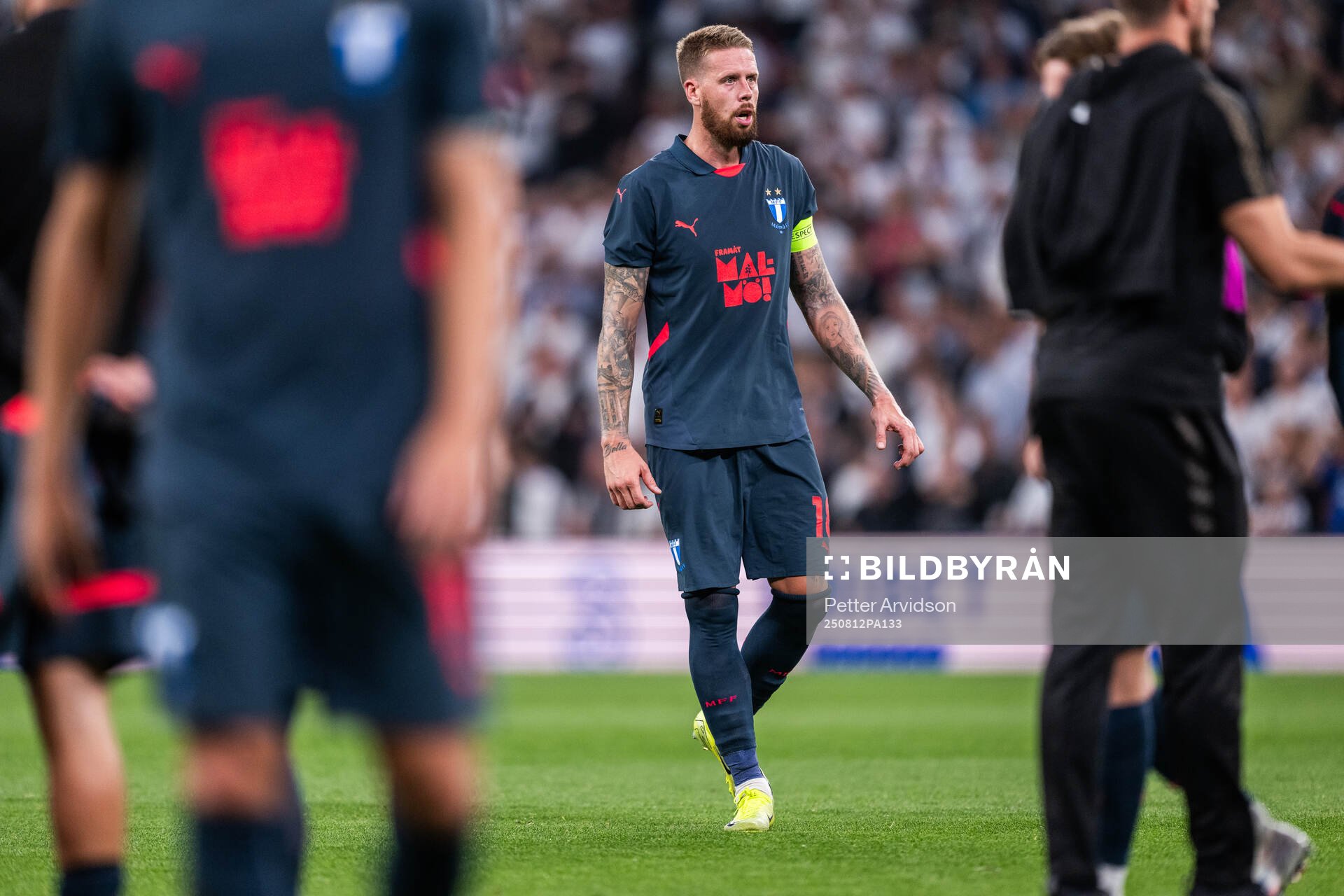 Pontus Jansson of Malmö FF looks dejected