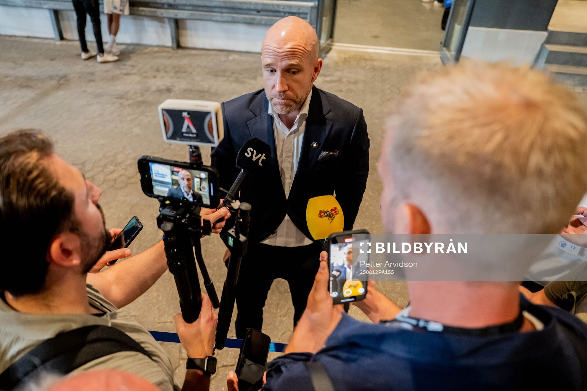 Head coach Henrik Rydström of Malmö FF is being