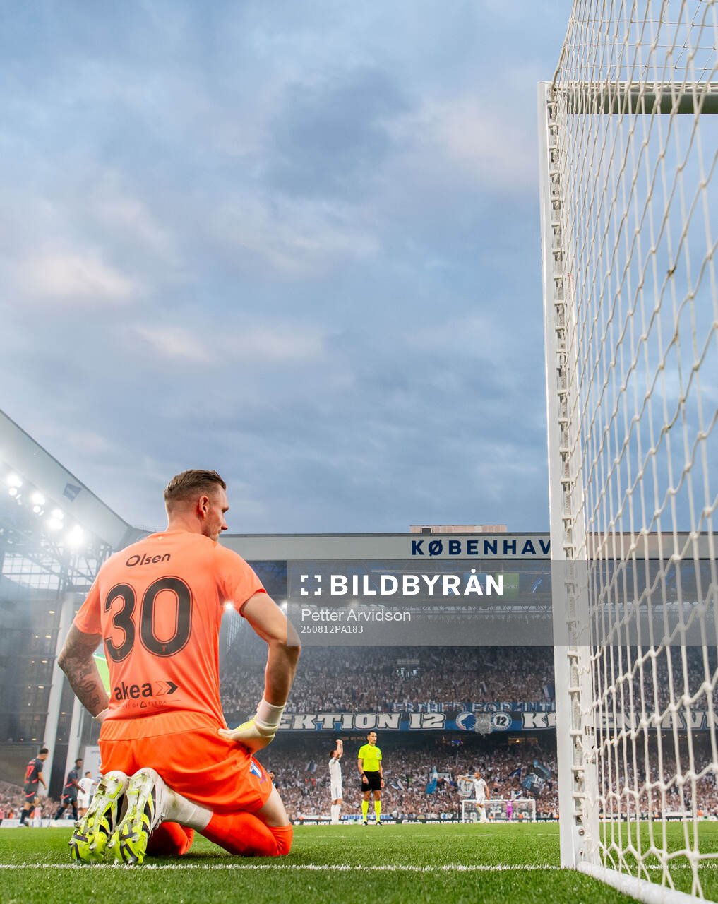 Goalkeeper Robin Olsen of Malmö FF looks dejected