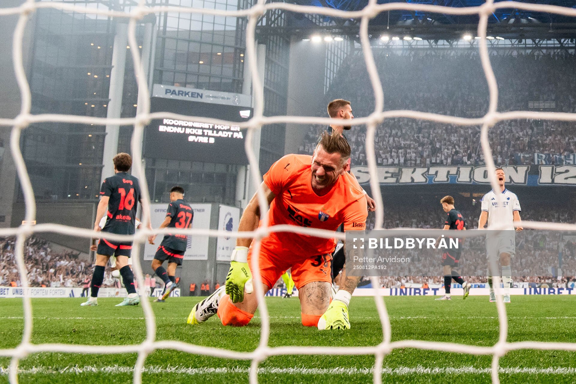 Goalkeeper Robin Olsen of Malmö FF looks dejected