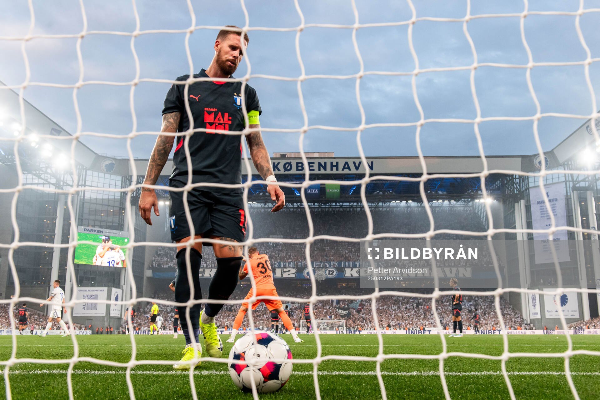 Pontus Jansson of Malmö FF looks dejected