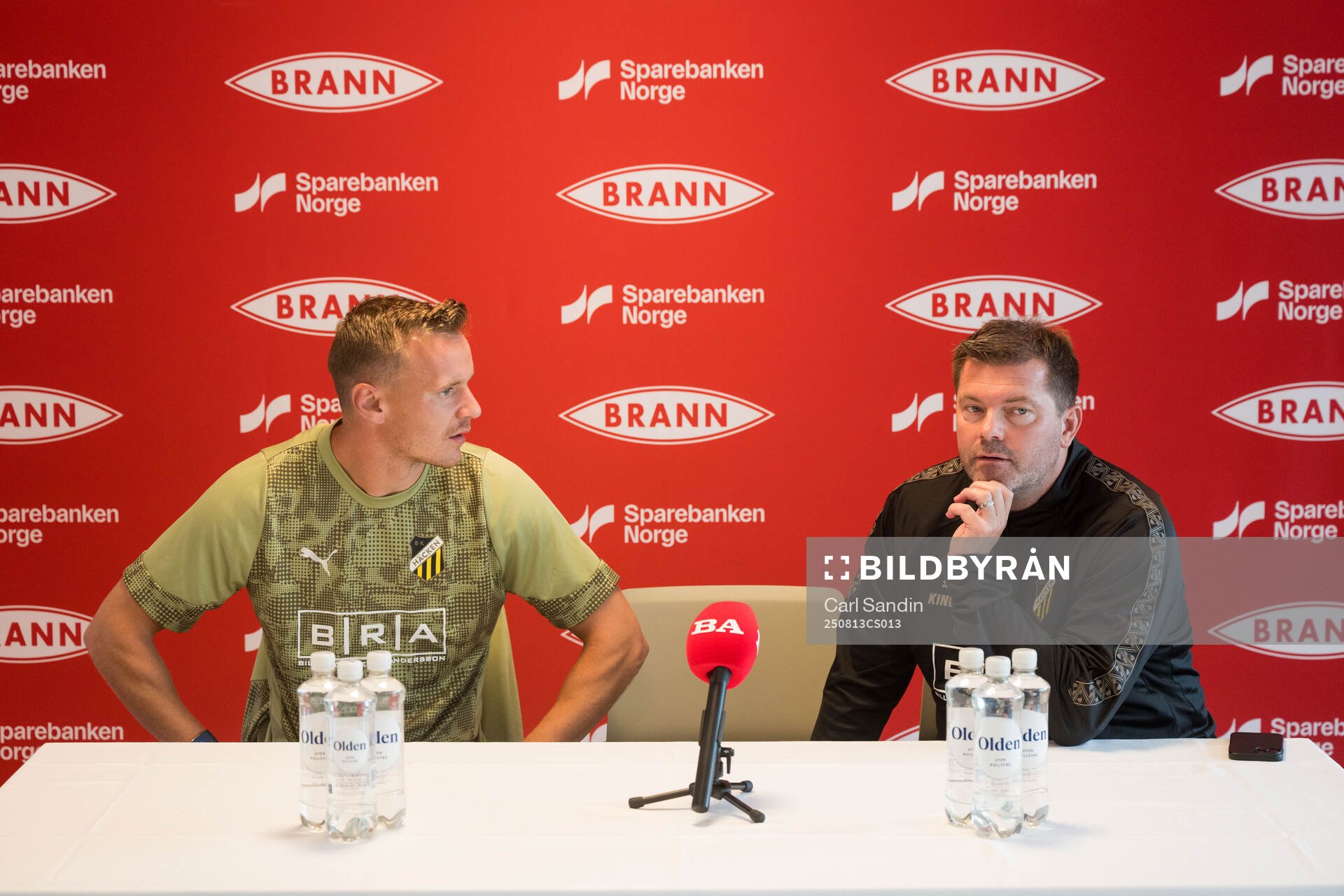 Marius Lode and coach Jens Gustafsson
