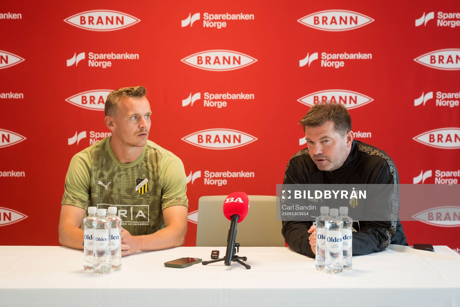Marius Lode and coach Jens Gustafsson