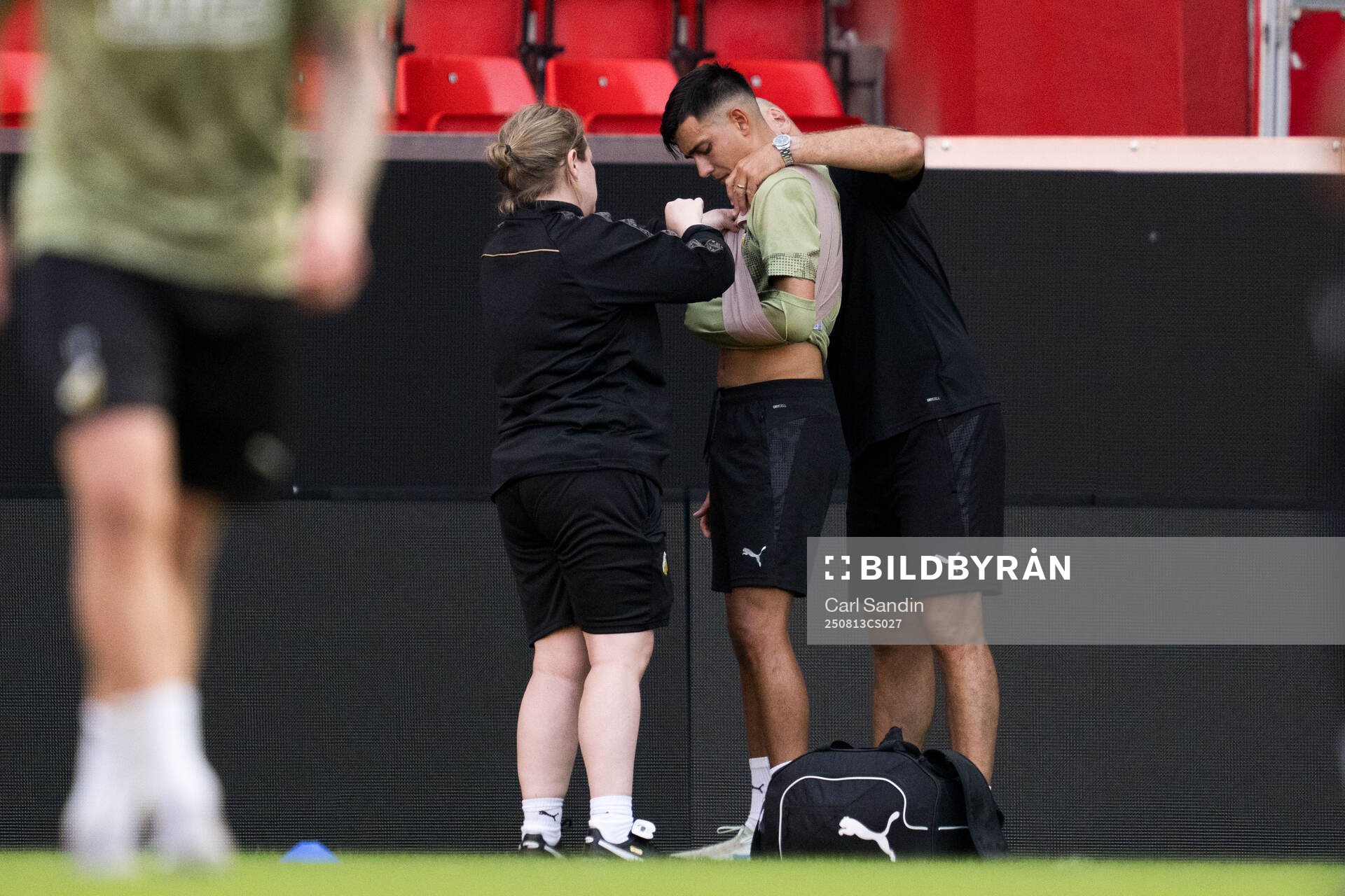 Danilo Al-Saed receives medical attention