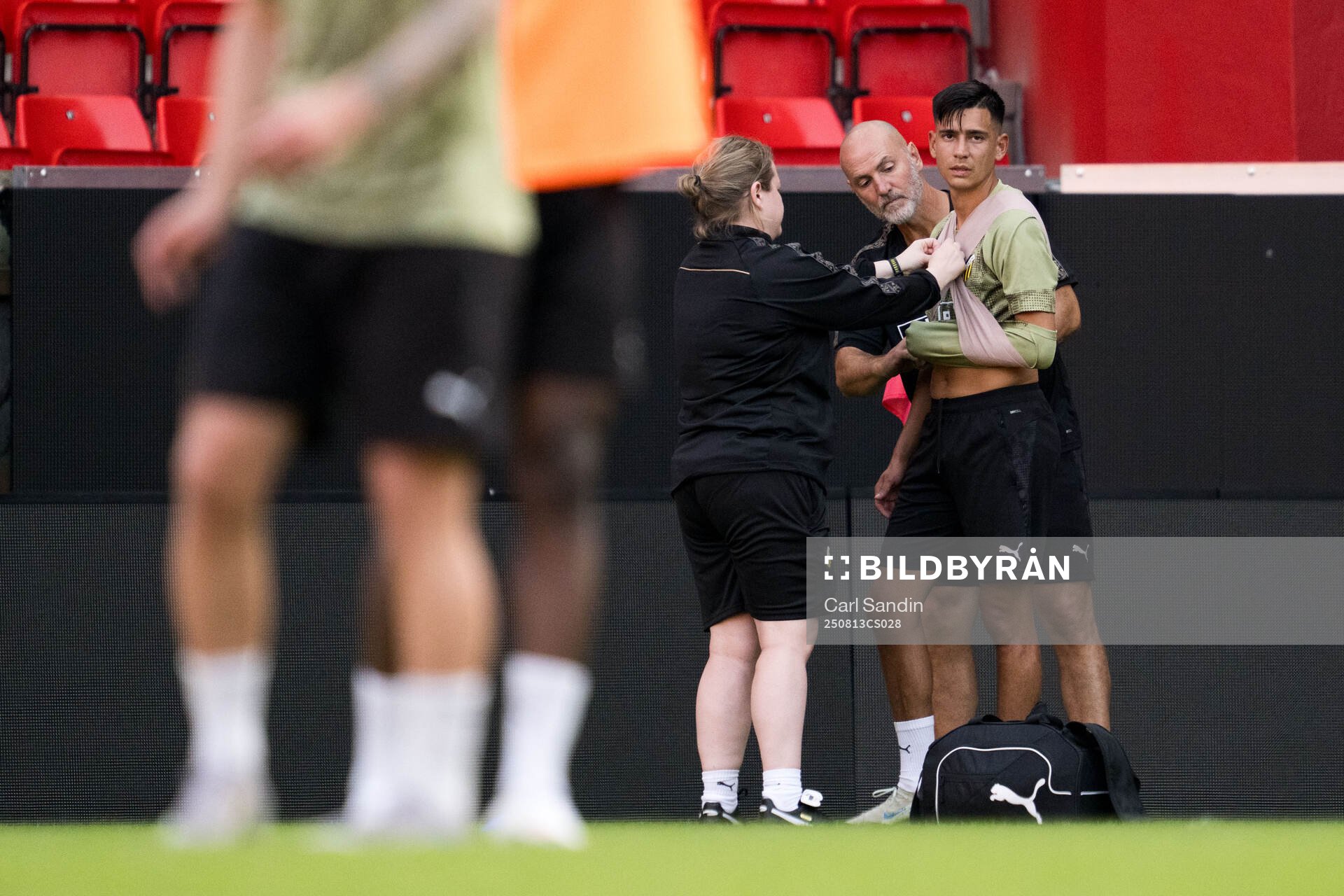 Danilo Al-Saed receives medical attention