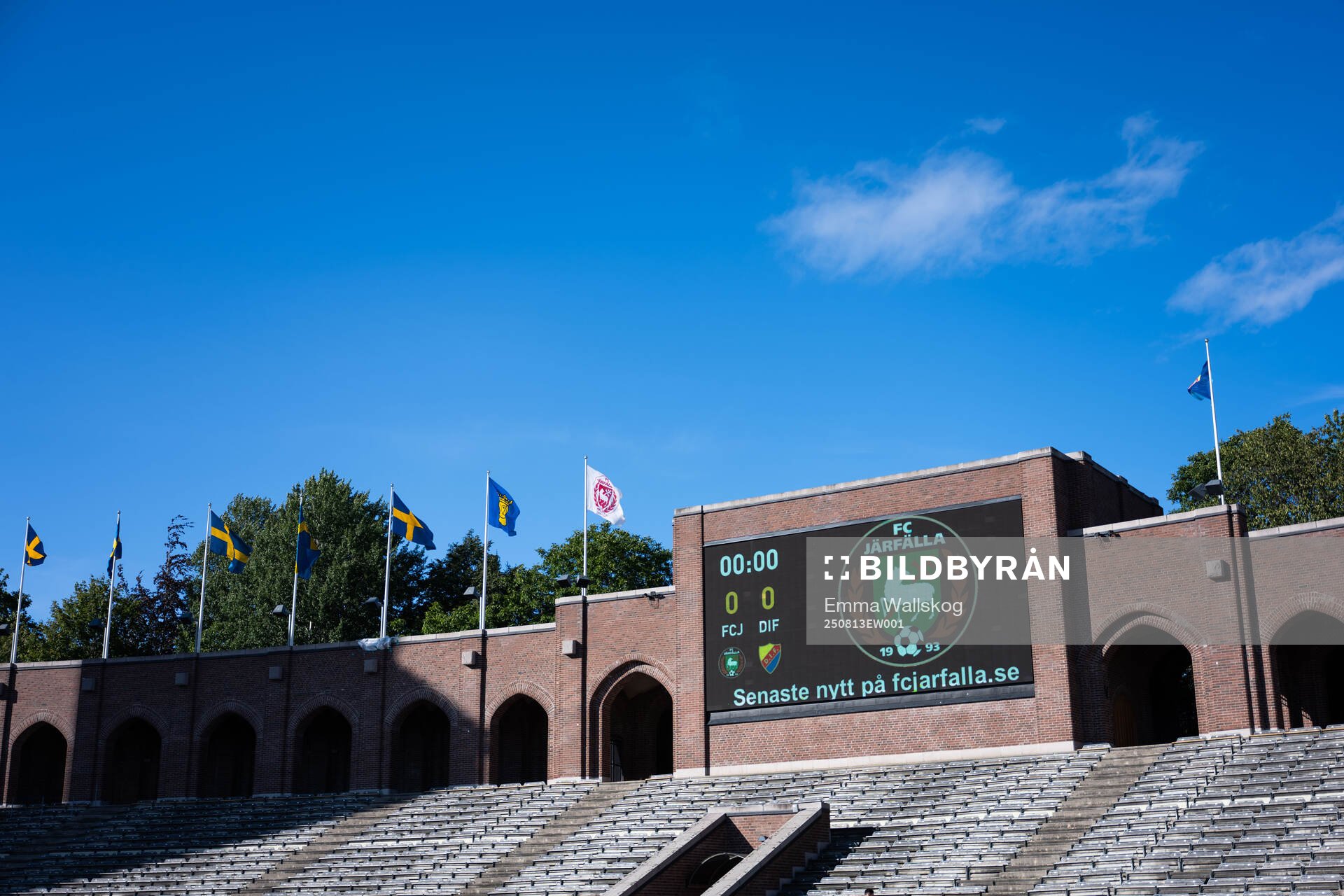Interiör vy av Stockholm Stadion
