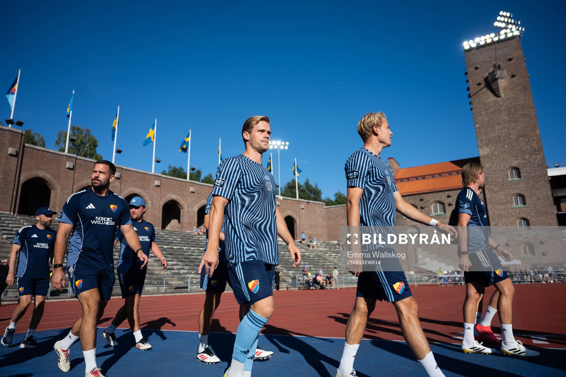 Djurgårdens Hampus Finndell och Oskar Fallenius
