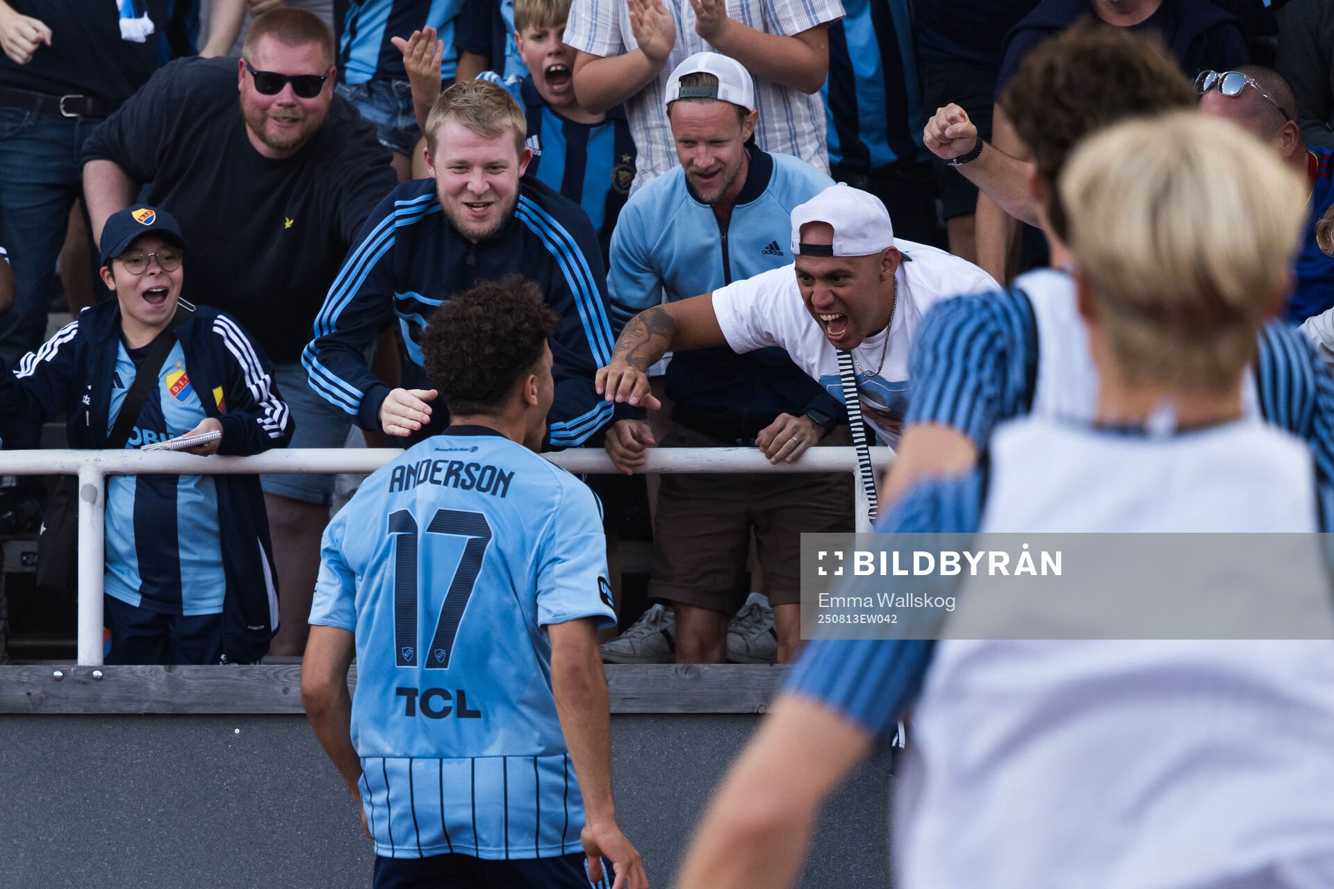 Djurgårdens Mikael Anderson jublar
