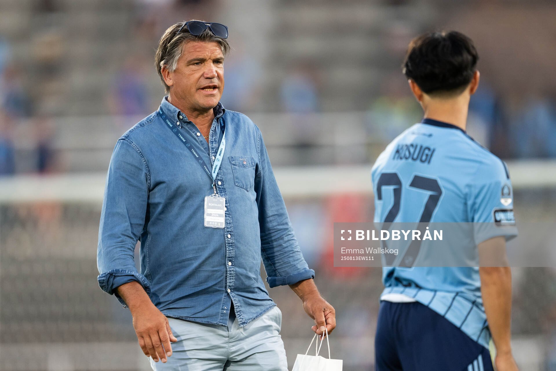 Djurgårdens sportchef Bosse Andersson och Keita Kosugi