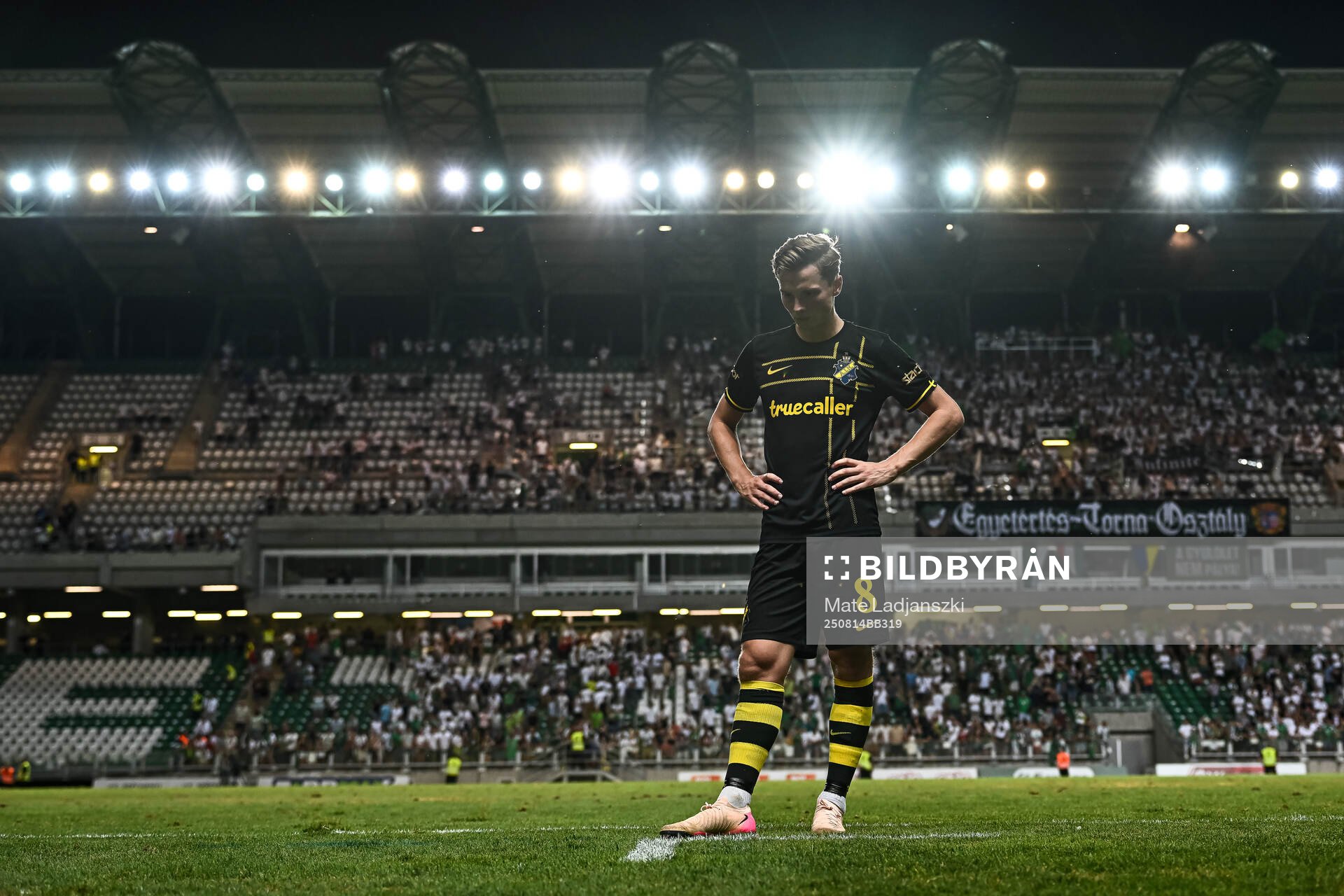 Johan Hove of AIK looks dejected