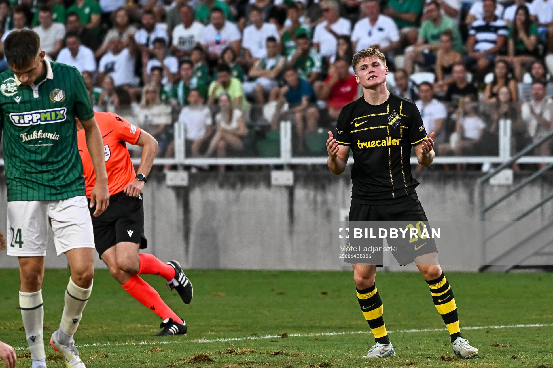 Erik Hovden Flataker of AIK looks dejected