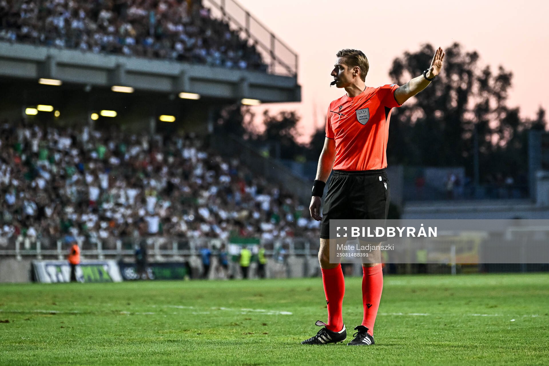 Referee Lawrence Visser