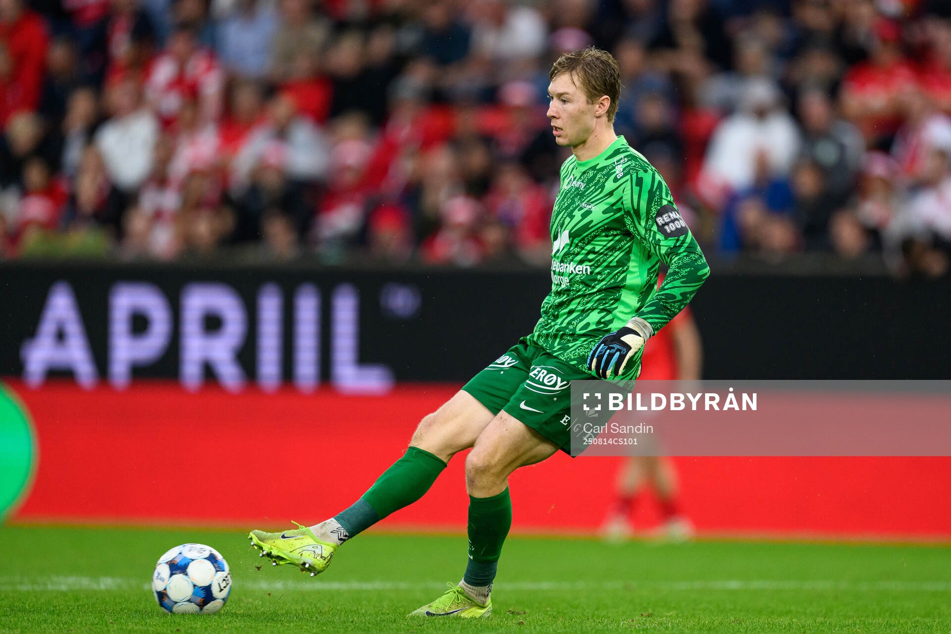 Goalkeeper Mathias Dyngeland of Brann