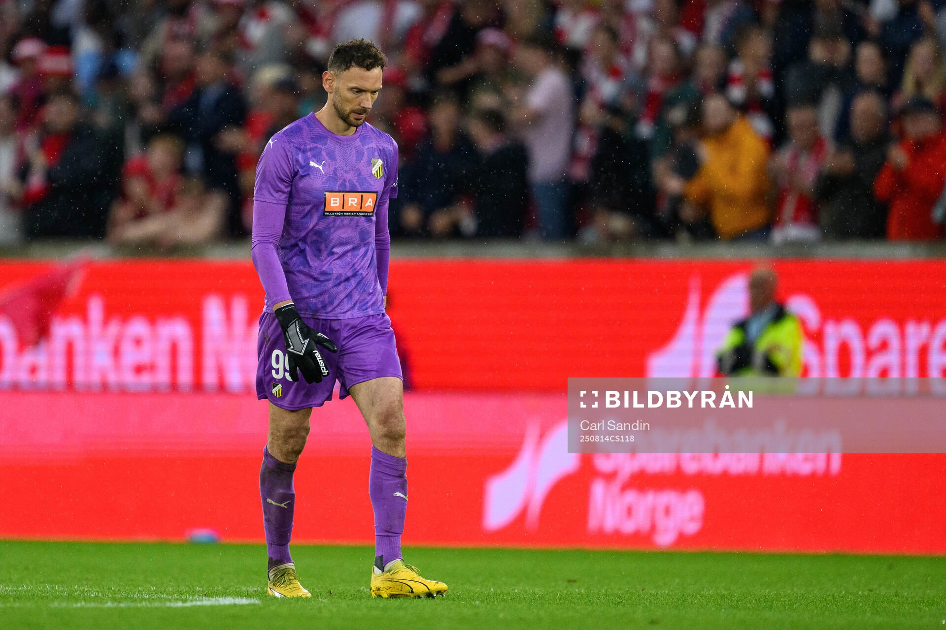 Goalkeeper Etrit Berisha of Häcken looks dejected