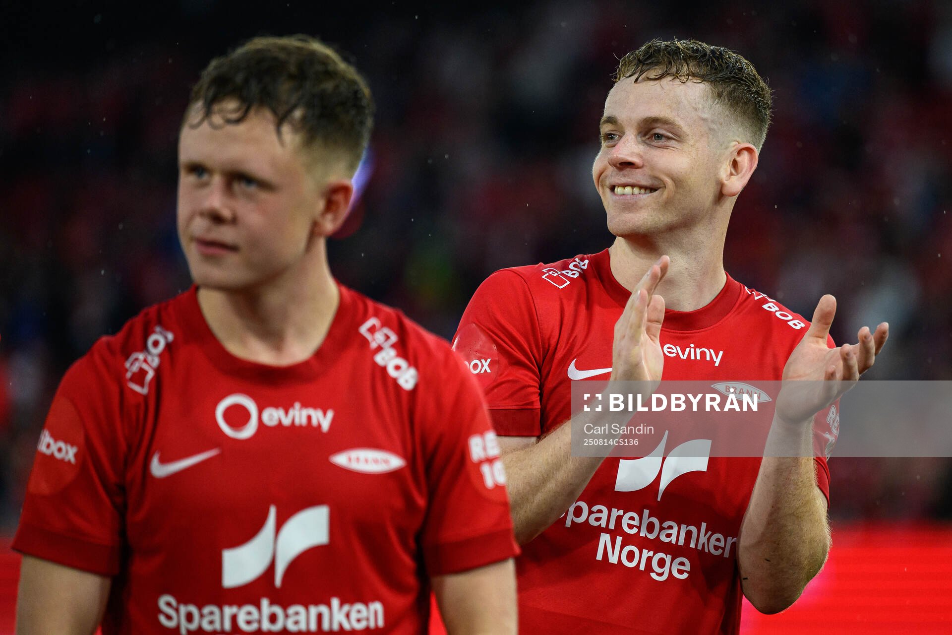 Saevar Atli Magnusson of Brann celebrates