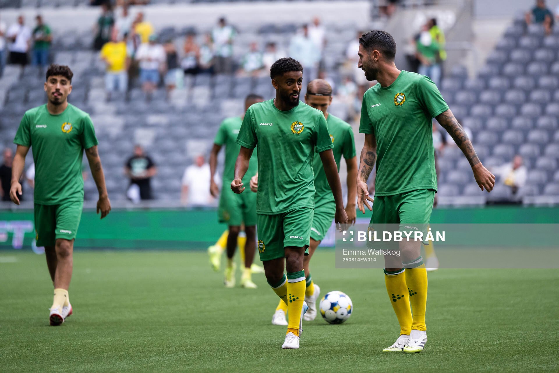 Tesfaldet Tekie and Nahir Besara of Hammarby