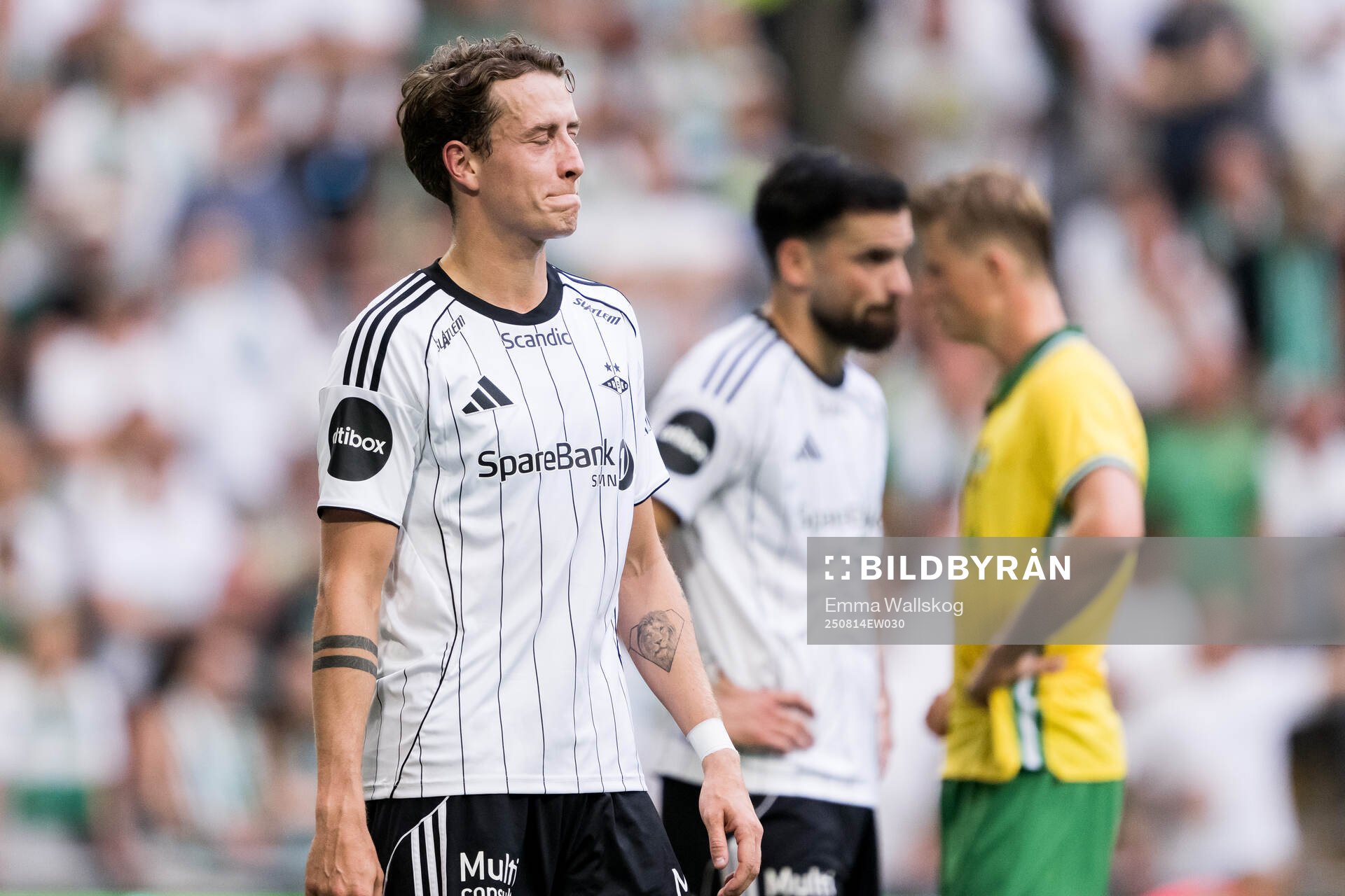 Ole Sæter of Rosenborg looks dejected