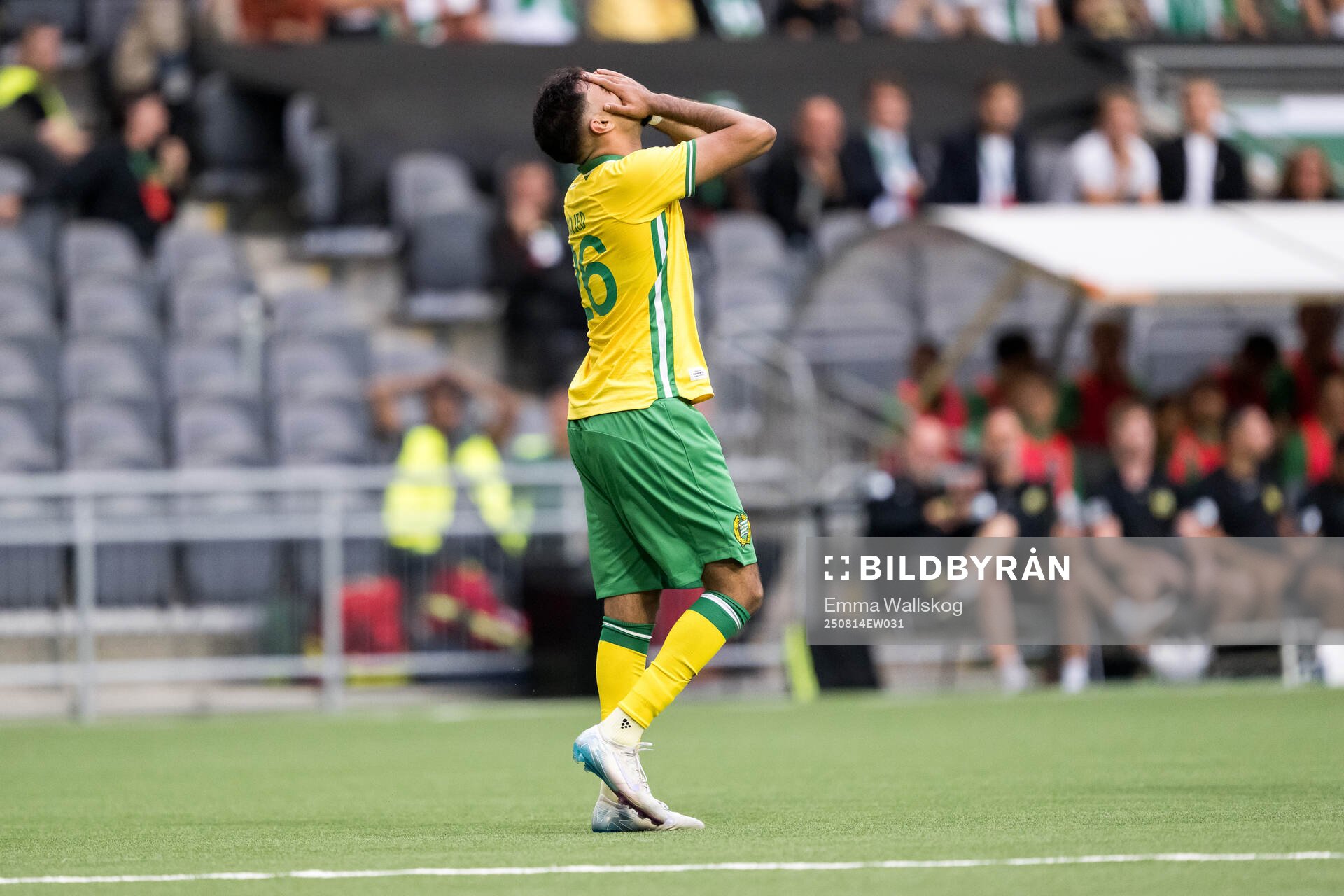 Montader Madjed of Hammarby looks dejected