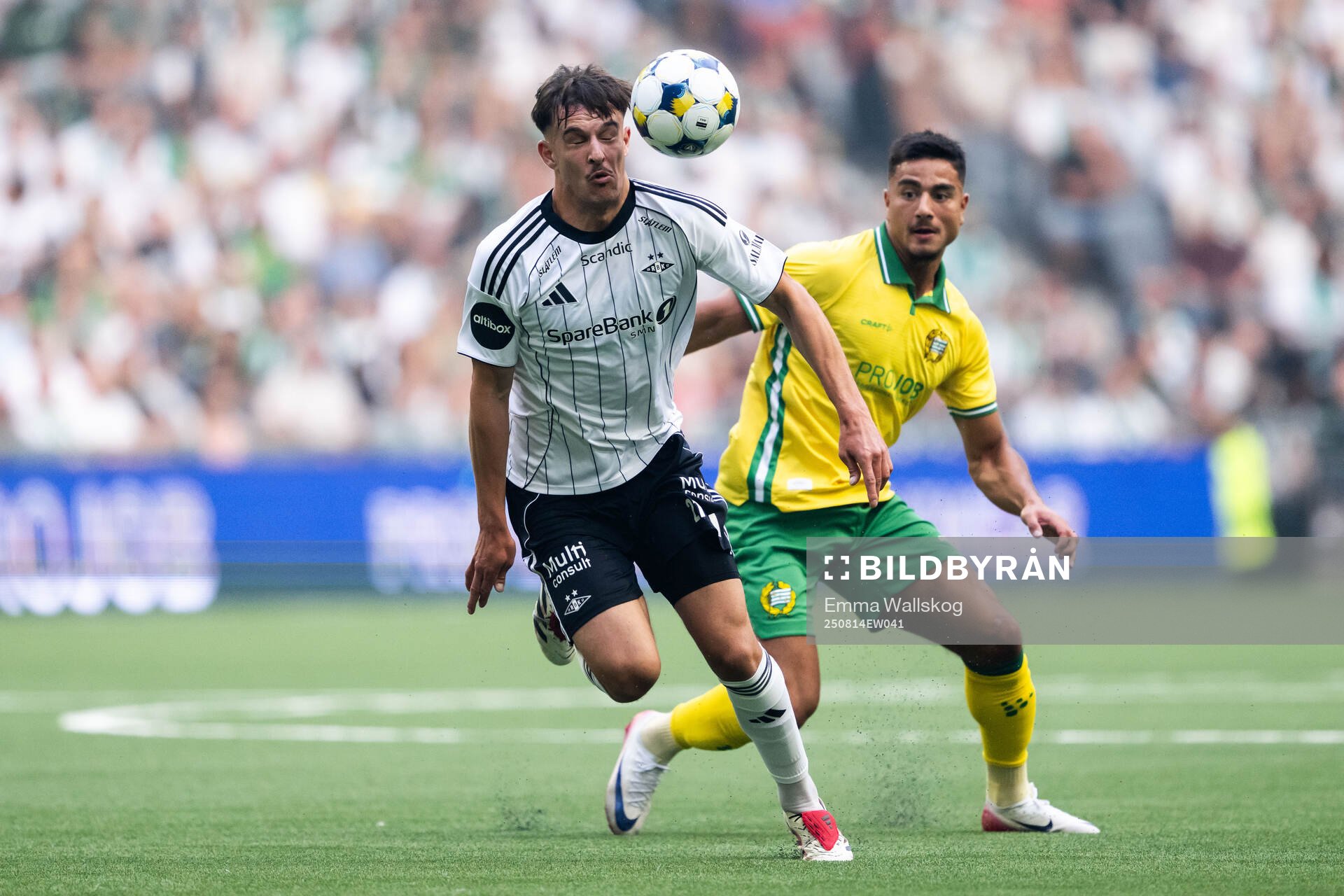 Thomas Nemcik of Rosenborg and Jusef Erabi of Hammarby