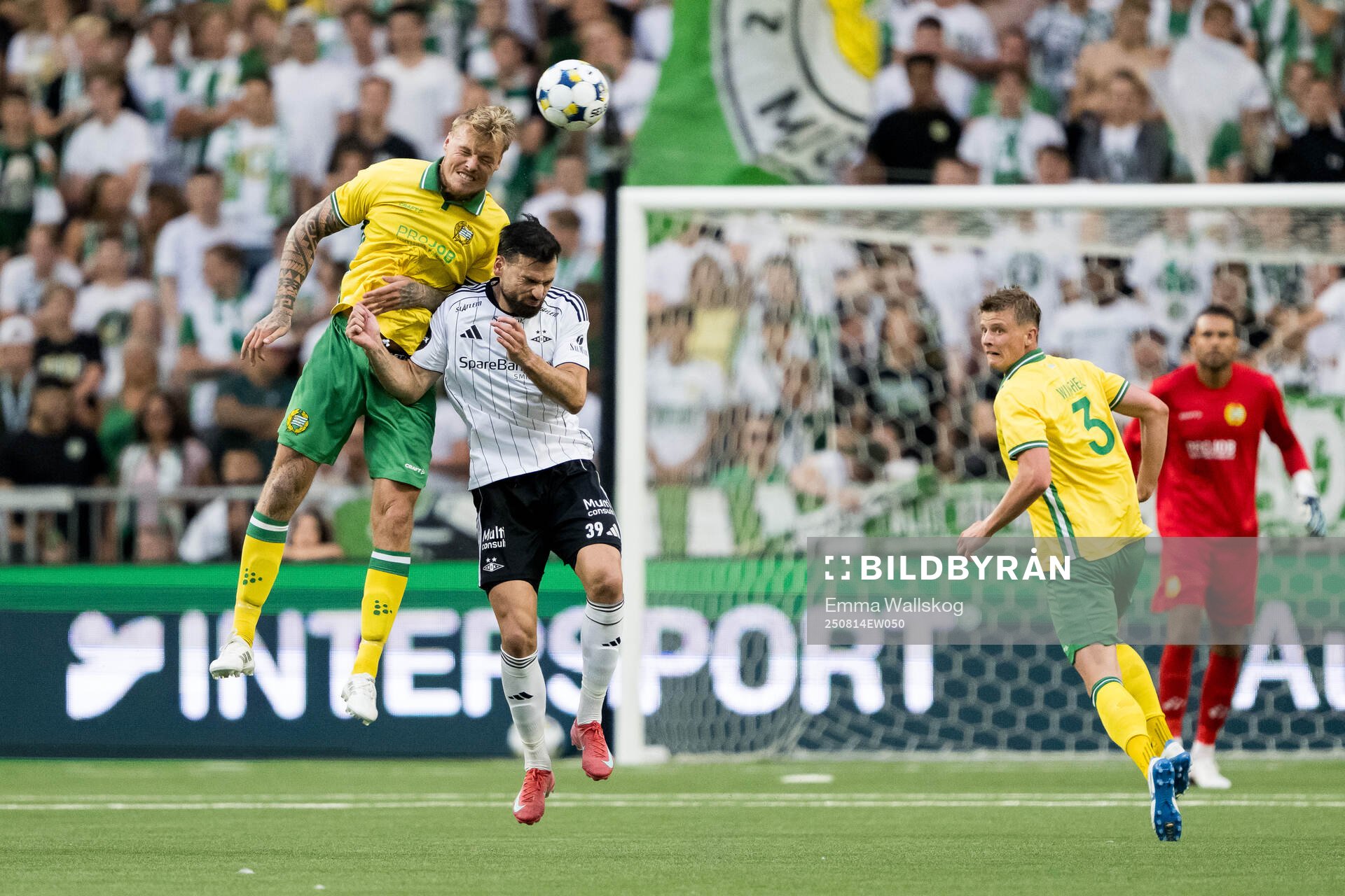 Victor Eriksson of Hammarby and Dino Islamovic of Rosenborg