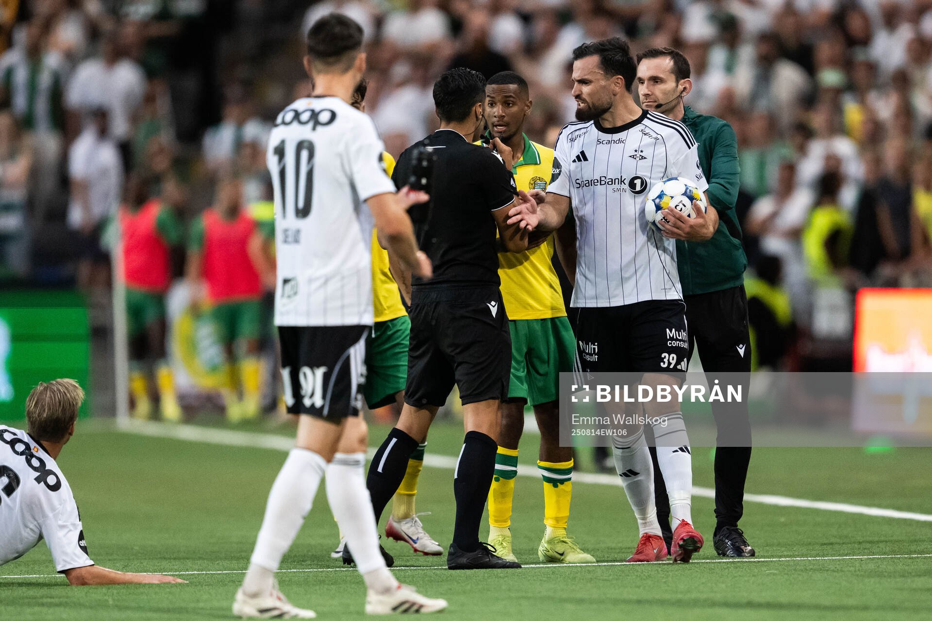 Dino Islamovic of Rosenborg reacts