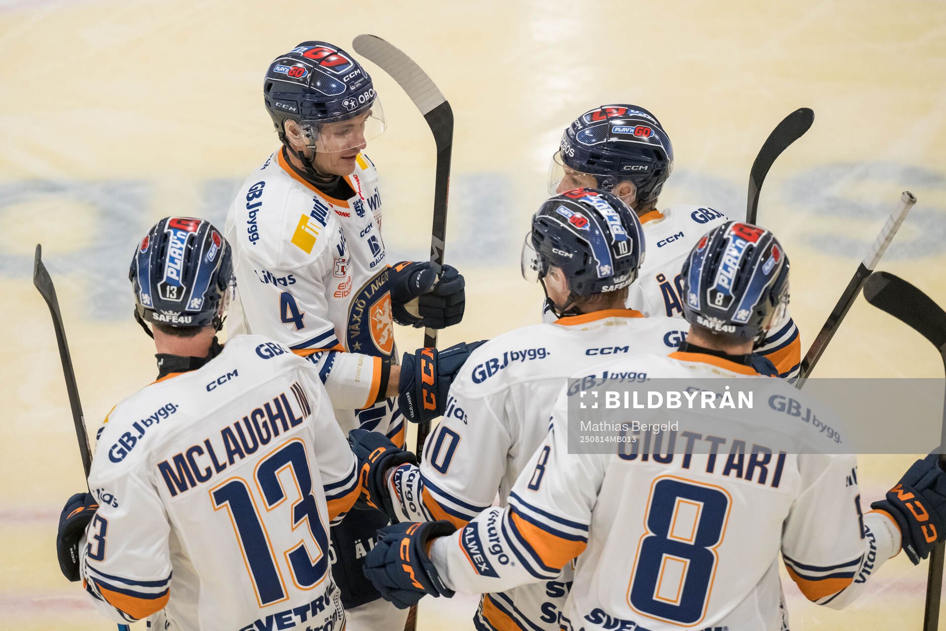 Växjös Dylan Mclaughlin, Keegan Lowe och Manuel Ågren