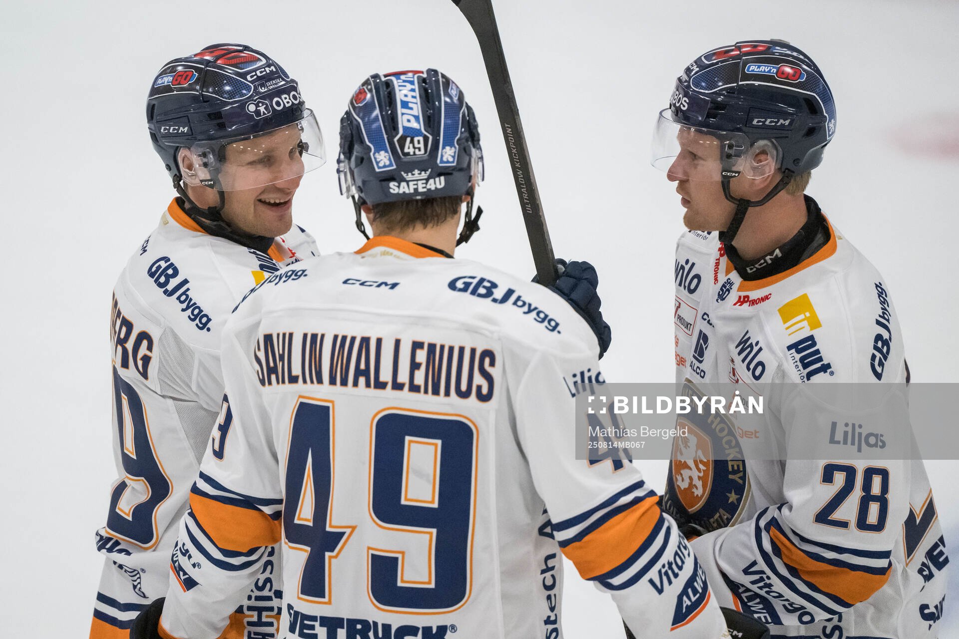 Växjös Sebastian Strandberg, Leo Sahlin Wallenius och