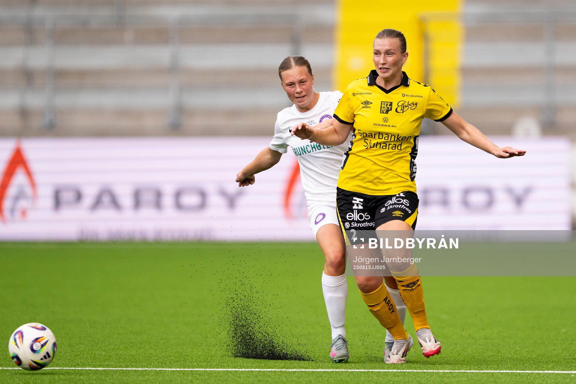 Jitexs Malin Sipiläinen och Elfsborgs Selma Berggren