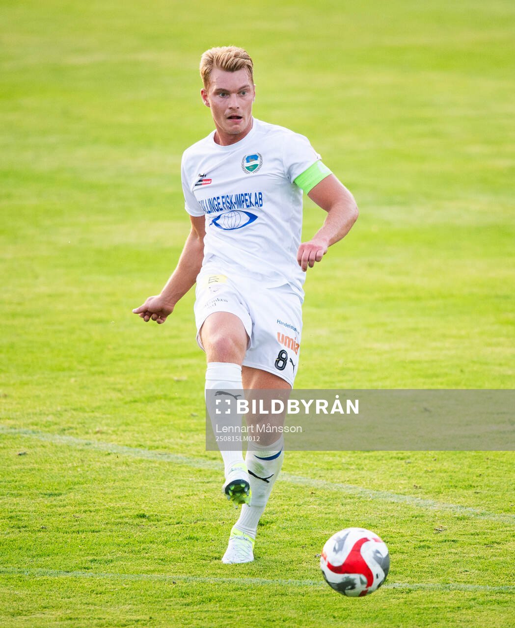 Österlens lagkapten Oskar Blixt i matchens i division 2