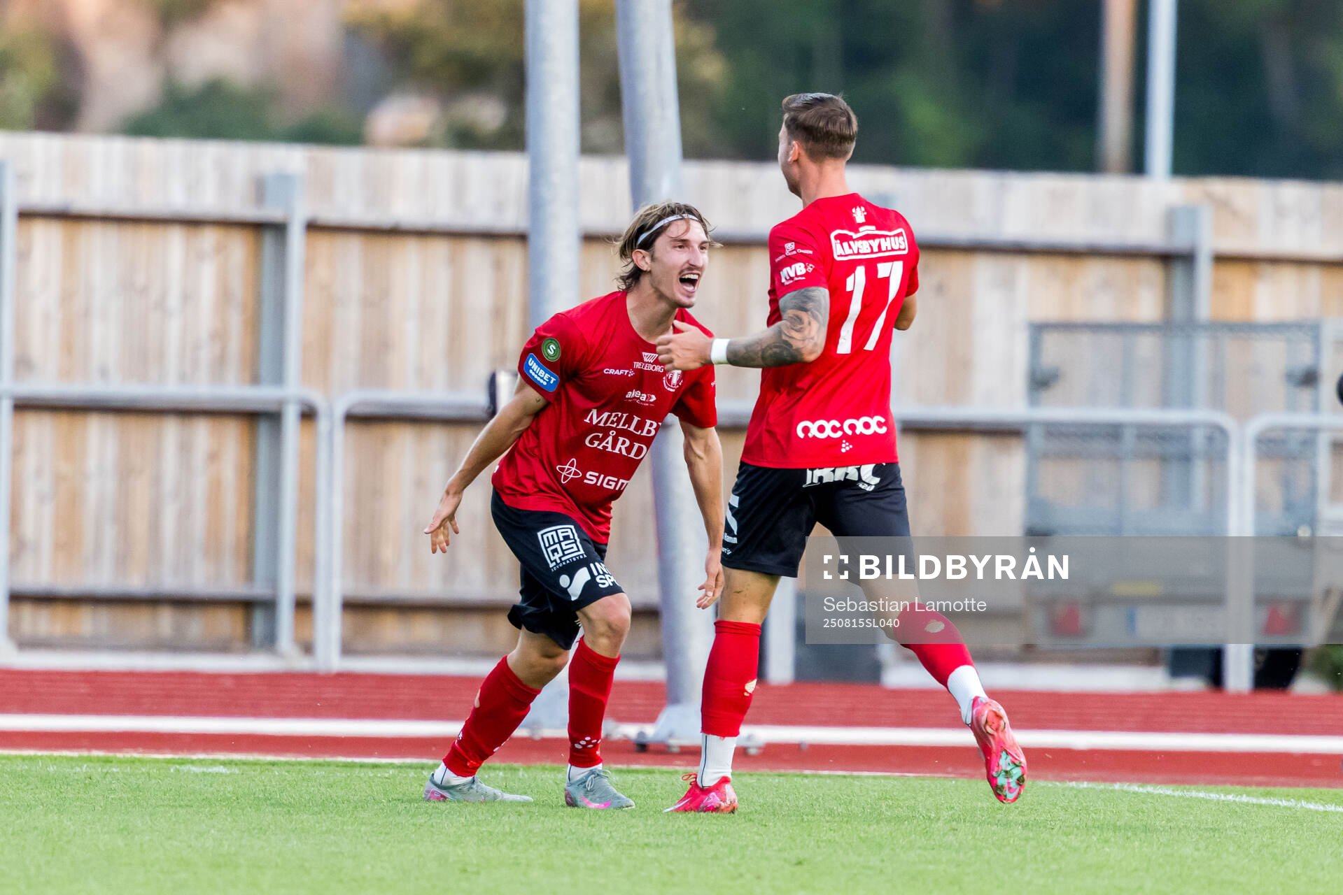 Trelleborgs Hugo Engström jublar