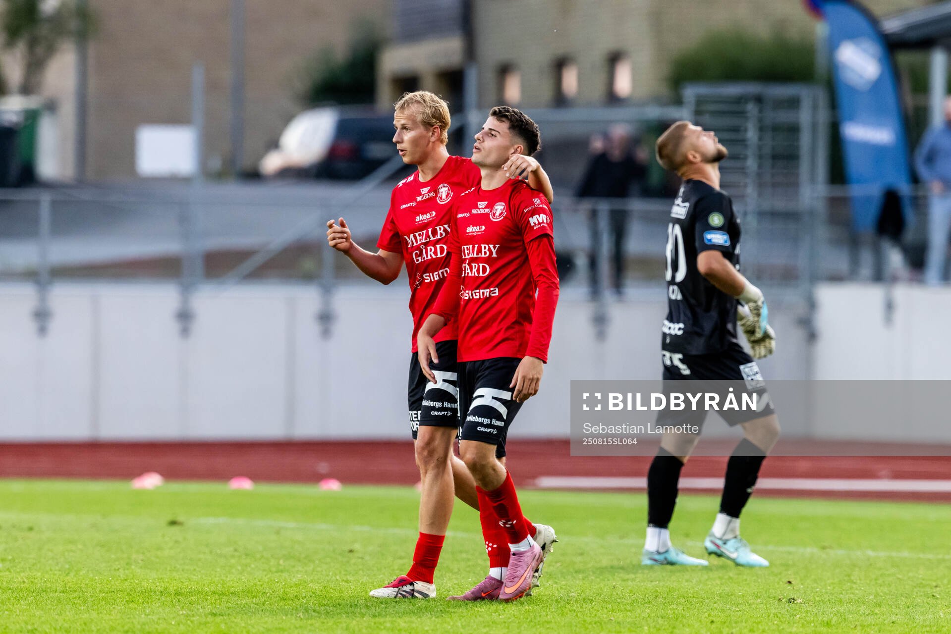 Trelleborgs Eren Alievski och Jakob Andersson deppar