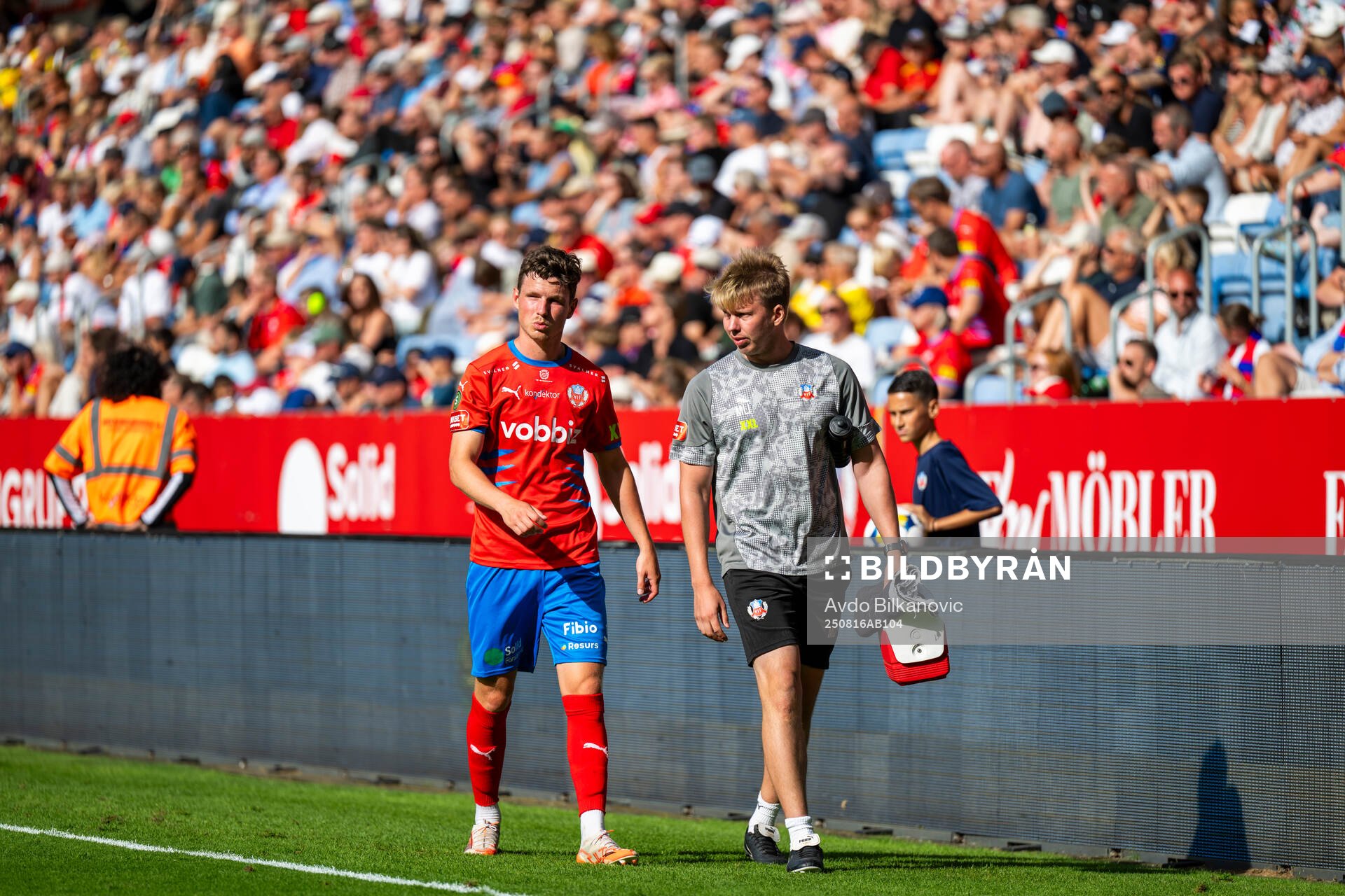 Helsingborgs fysioterapeut Marcus Linnér och Max Svensson